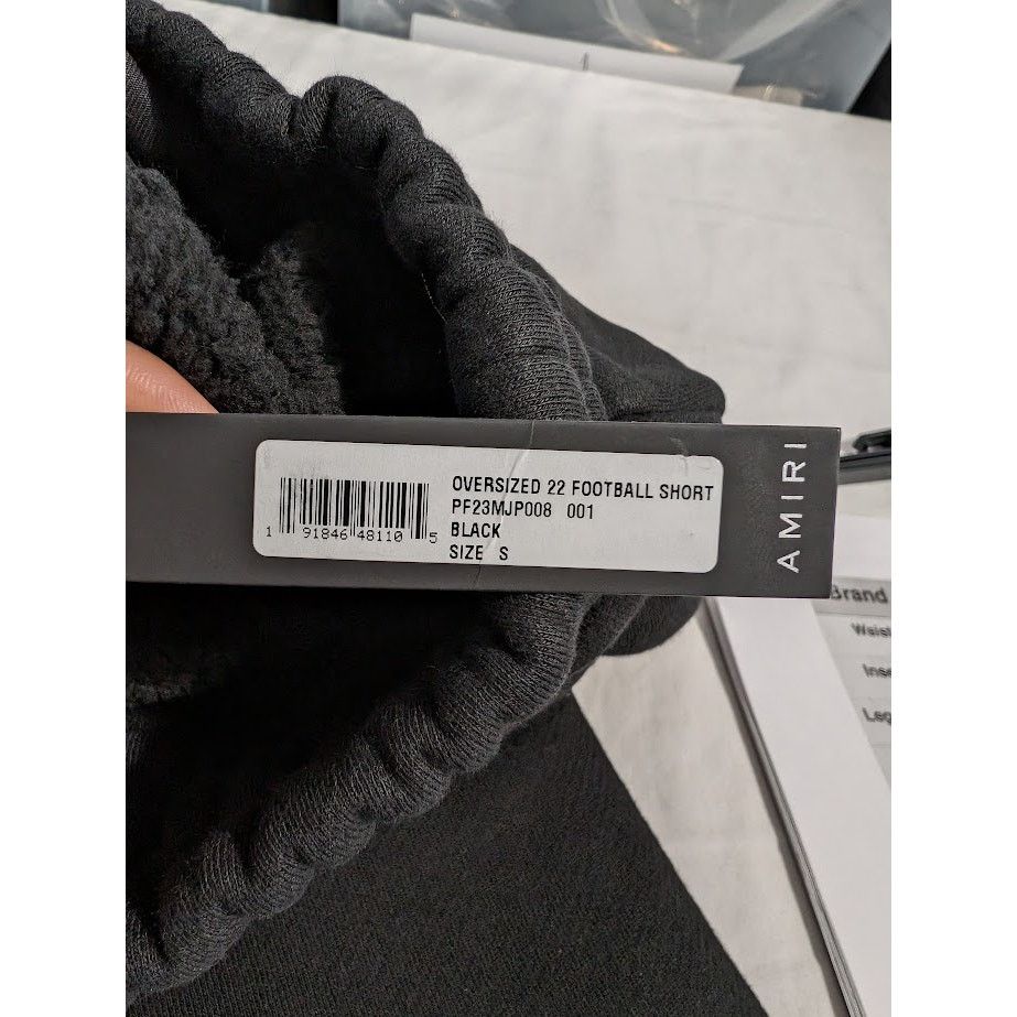 Amiri o1rshd1 Oversized 22 Football Short in Black Size US 30 / EU 46 - 16 Thumbnail