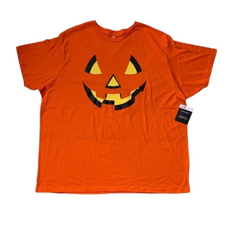 Other Men's Orange Pumpkin Jack O Lantern Halloween T-Shirt 2XL Size US XXL / EU 58 / 5 - 1 Thumbnail