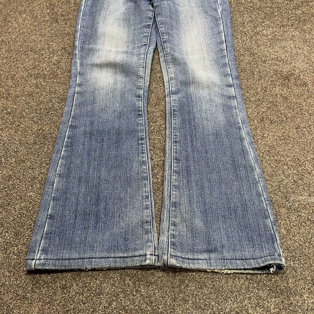 Vintage Vintage Y2K Bootcut Flared Jeans Thrashed Fade Skater Baggy Size 34" / US 12 / IT 48 - 5 Thumbnail