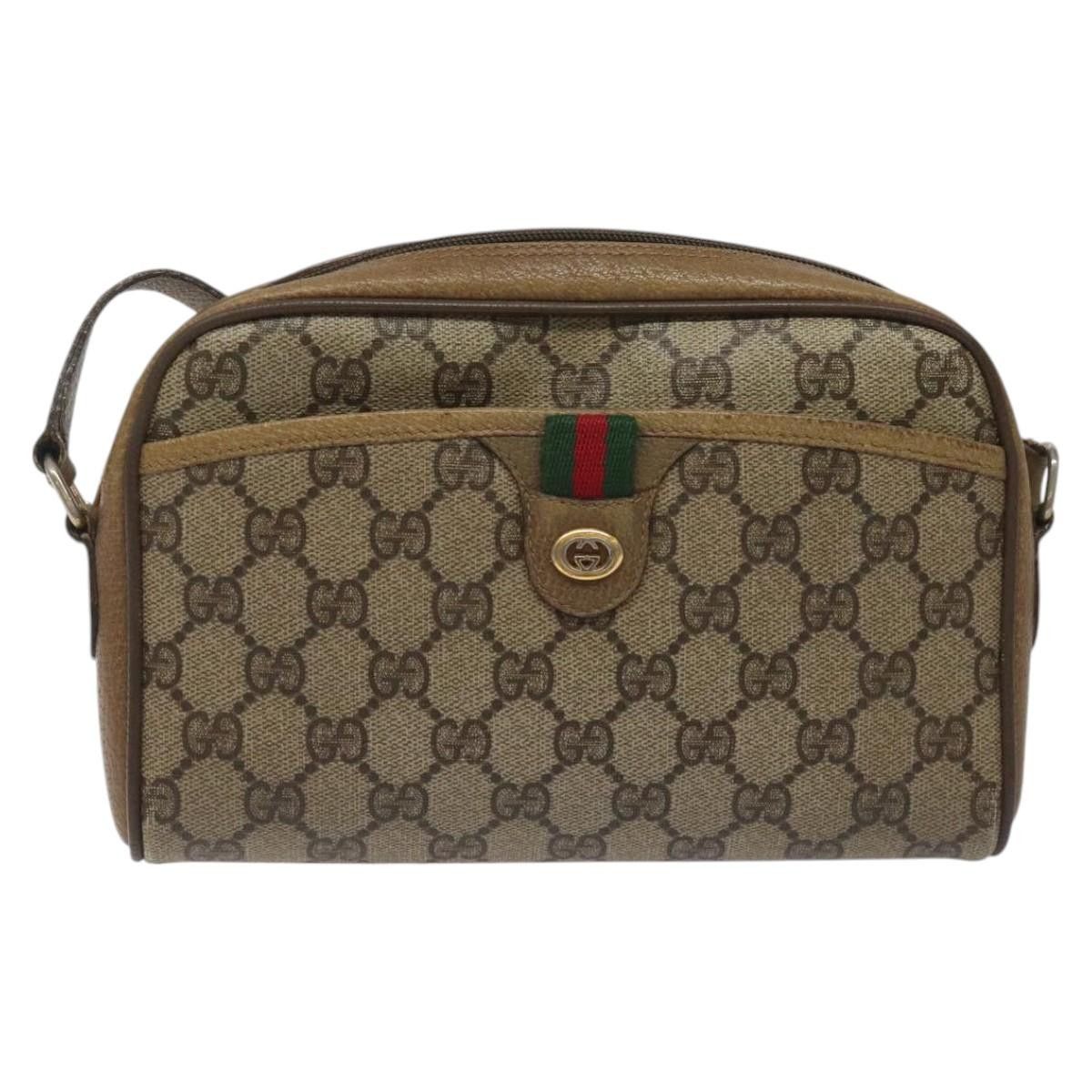Gucci GUCCI GG Supreme Web Sherry Line Shoulder Bag Pvc Beige 116 Size ONE SIZE - 2 Thumbnail