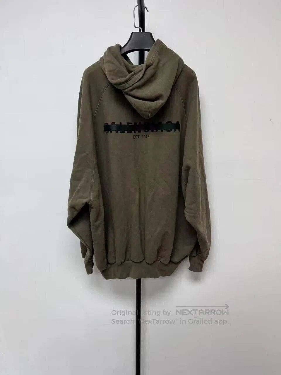 Balenciaga Balenciaga Logo Print Hooded Sweatshirt. Size US M / EU 48-50 / 2 - 2 Thumbnail