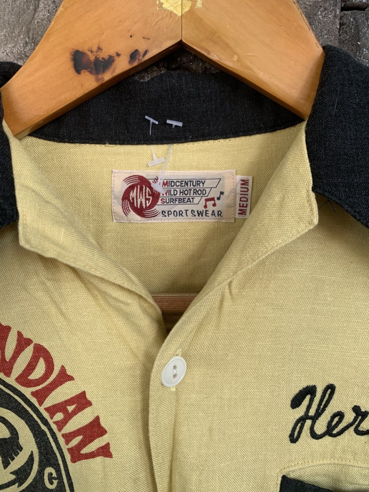 Japanese Brand Vintage MWS Japanese Brand Embroidery Bowling Shirt Size US M / EU 48-50 / 2 - 8 Thumbnail