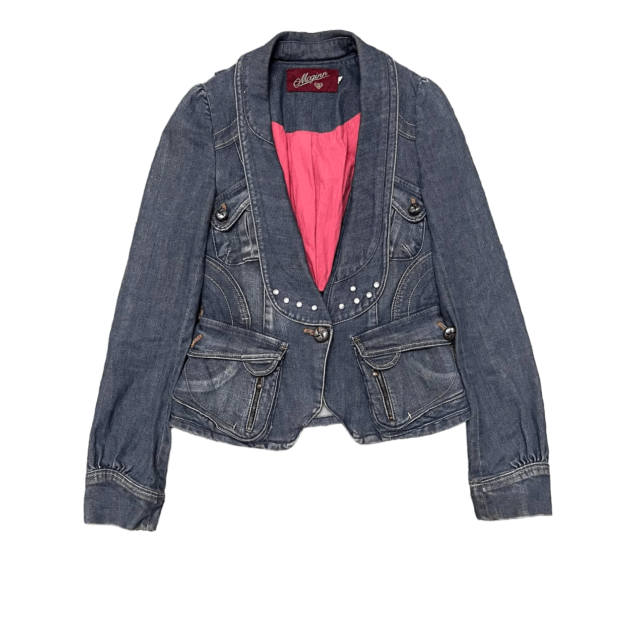 If Six Was Nine Vtg Mcginnn Denim Indigo Jacket If Six Was Nine Inspired Size XS / US 0-2 / IT 36-38 - 1 Thumbnail