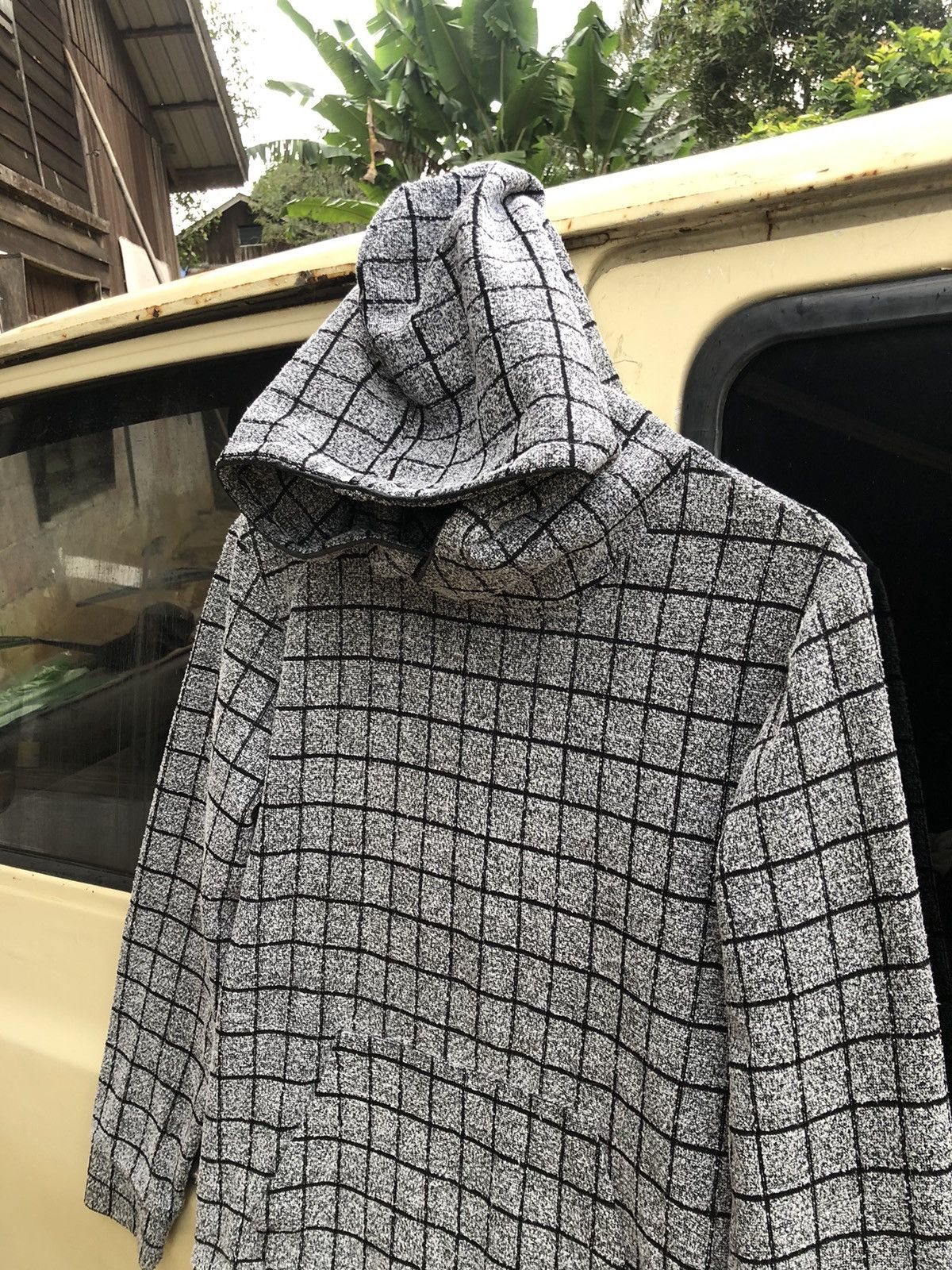 If Six Was Nine × Le Grande Bleu (L.G.B.) × semanticdesign Semantic Design Sweatshirt Checkered Hoodie Size US M / EU 48-50 / 2 - 4 Thumbnail