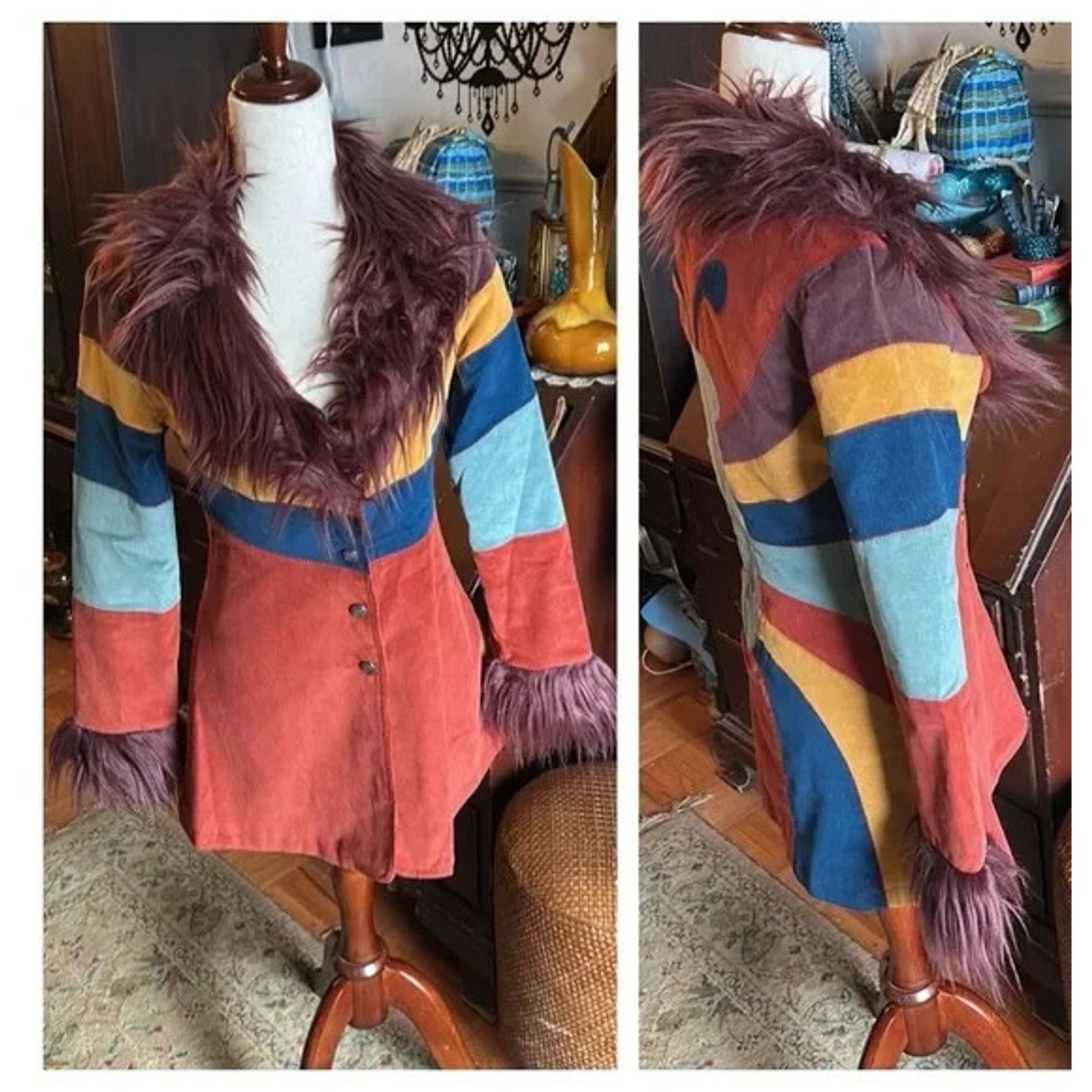 Dolls Kill DOLLS KILL CURRENT MOOD BREAK FREE CORDUROY BUTTERFLY COAT Size S / US 4 / IT 40 - 7 Thumbnail