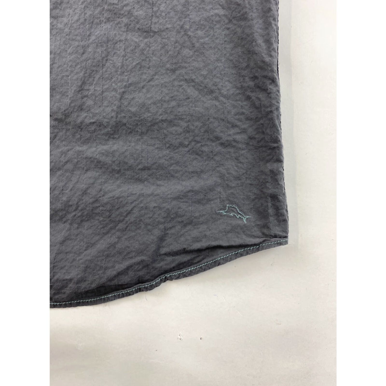 Tommy Bahama Tommy Bahama Button-Up Shirt Men’s 2XL Gray Short Sleeve for Men, Regular, Tropical Bahamas Theme Size US XXL / EU 58 / 5 - 2 Thumbnail