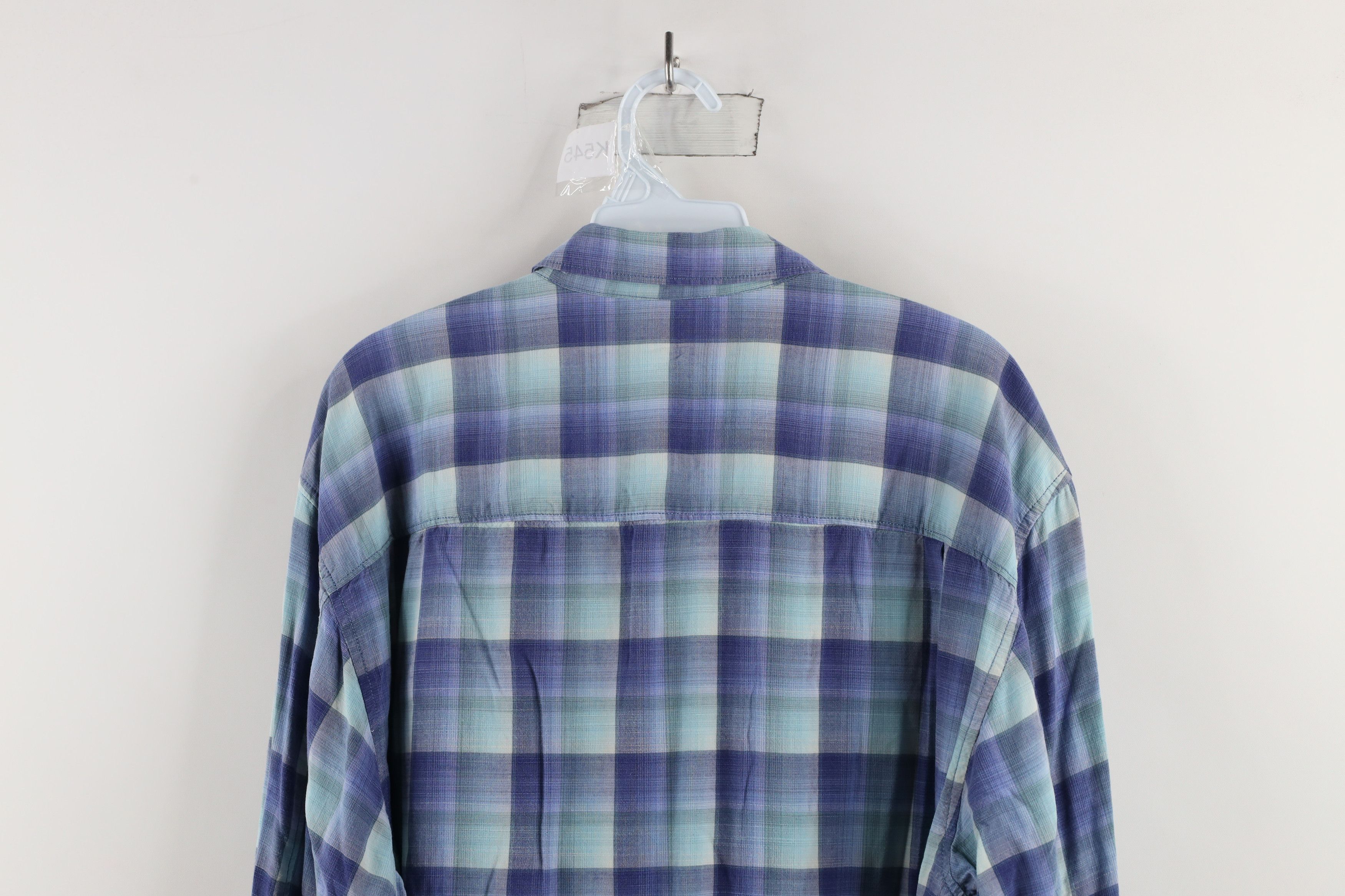 Tommy Bahama × Vintage Vintage Tommy Bahama Rayon Blend Collared Button Shirt Plaid Size US L / EU 52-54 / 3 - 8 Thumbnail
