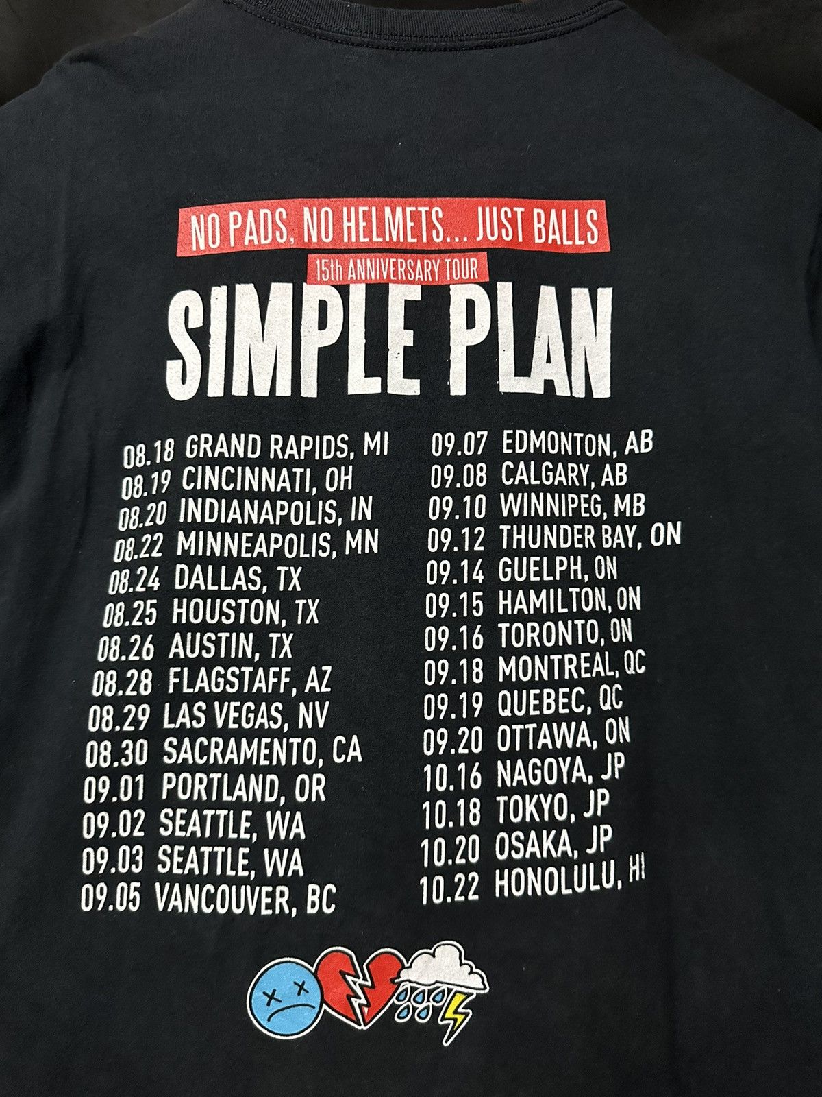 Band Tees Vintage Simple Plan Tour Sun Faded Tee Size US M / EU 48-50 / 2 - 7 Thumbnail