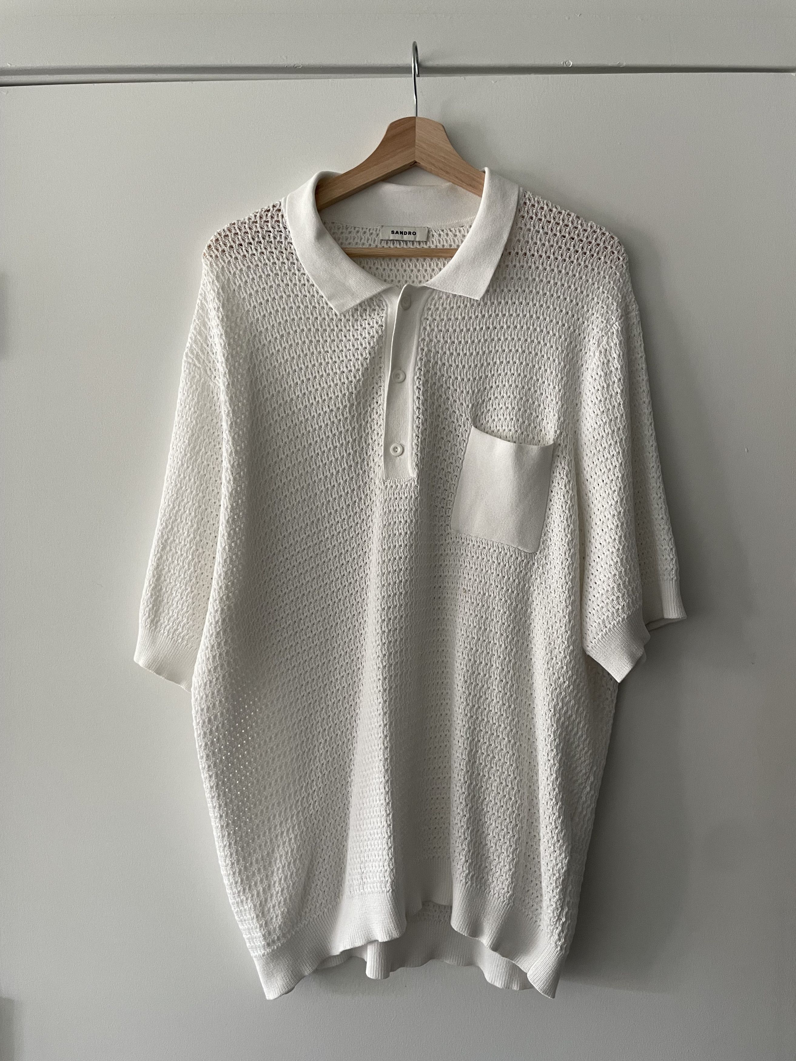 Sandro E23POLO POCK White XXL Size US XXL / EU 58 / 5 - 1 Thumbnail