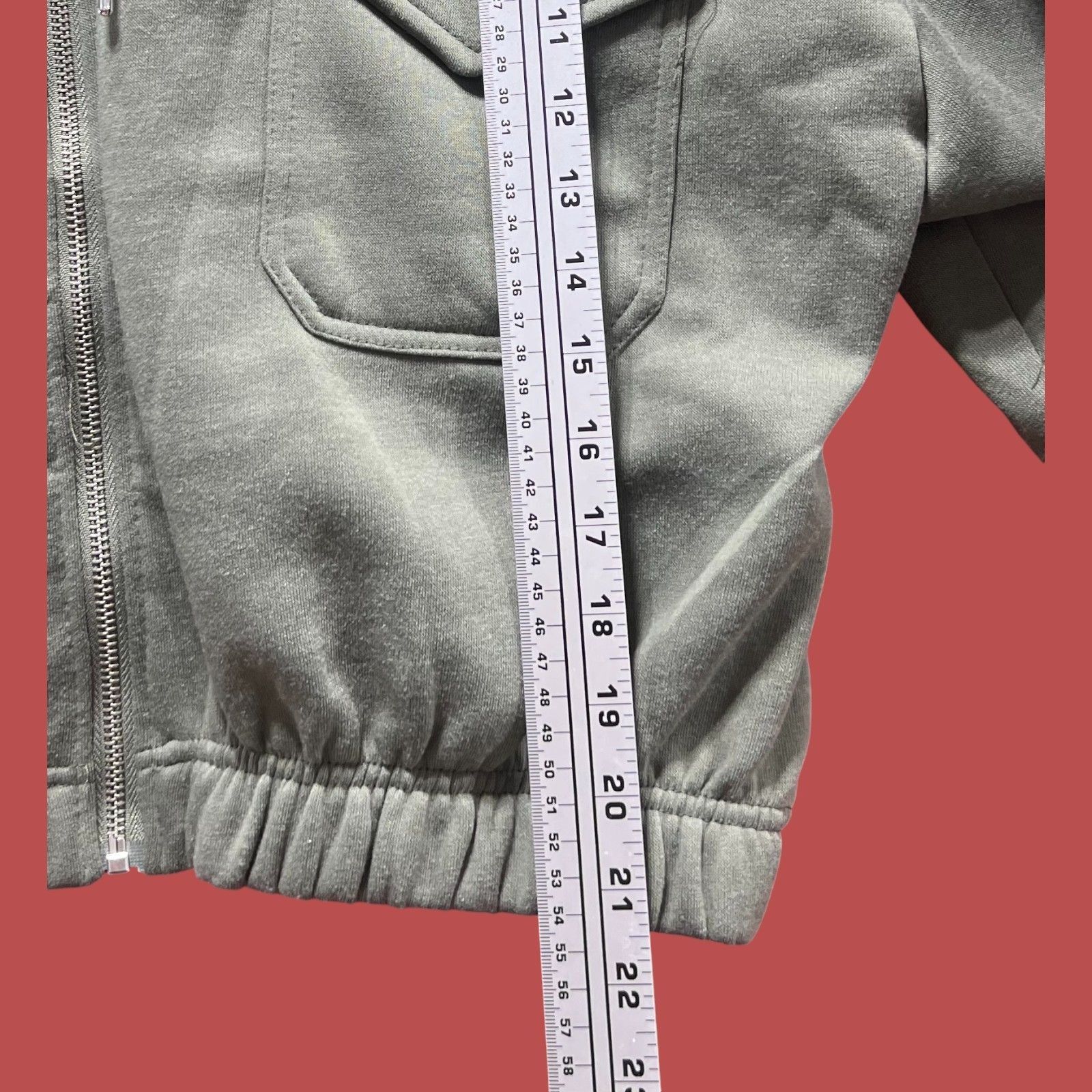 Other Love Mood - Women's Long Sleeve Hooded Sweat - Olive Green - Size L / US 10 / IT 46 - 5 Thumbnail