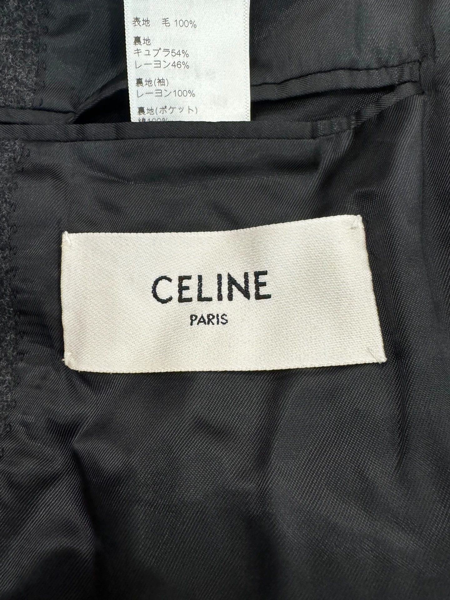 Celine Celine grey double-breasted wool women's blazer, Size XL / US 12-14 / IT 48-50 - 4 Thumbnail