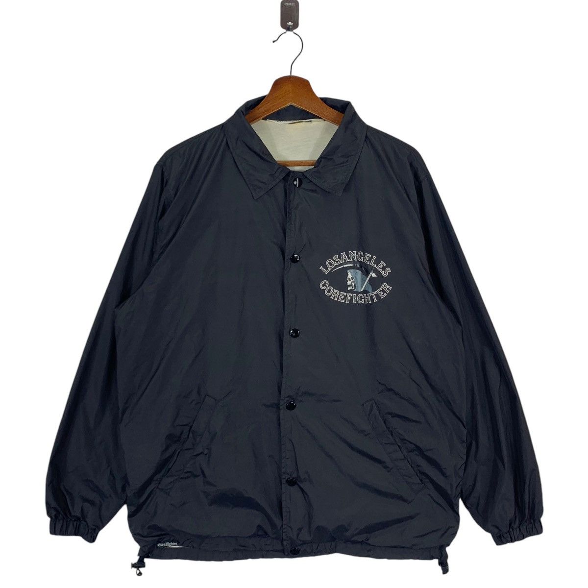 Vintage Vintage 90s Los Angeles Core Fighter Black Coach Jacket Size US M / EU 48-50 / 2 - 2 Thumbnail
