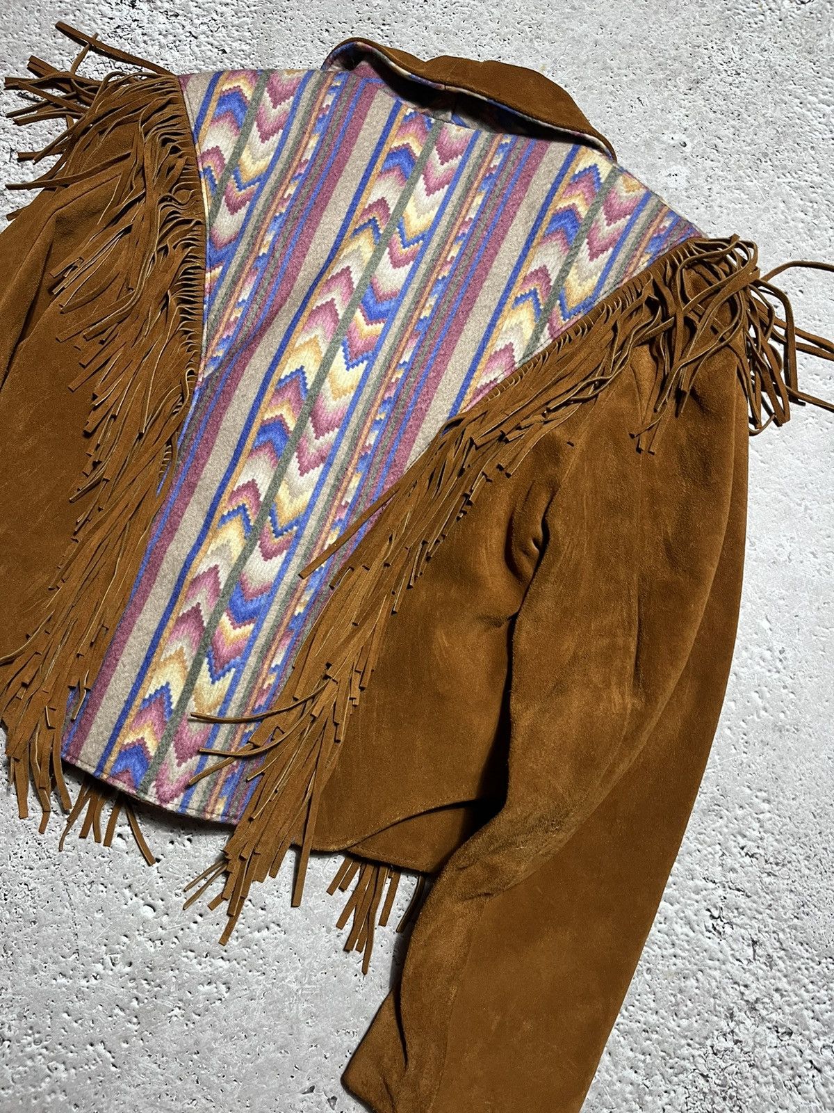 Cowboy Equipment Vintage Woman’s Made USA Lariat Leather Western Jacket Size M / US 6-8 / IT 42-44 - 15 Thumbnail