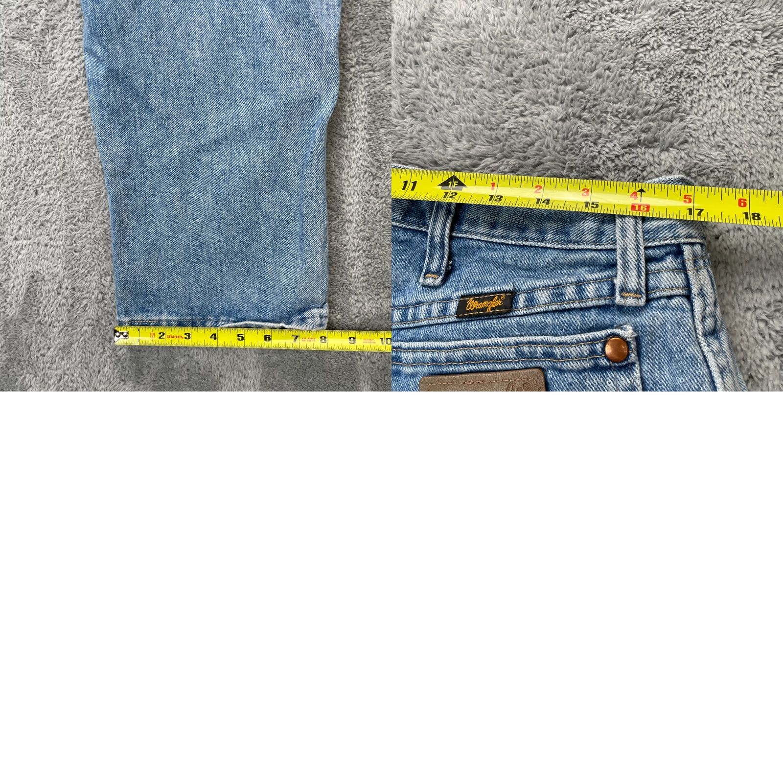 Wrangler Wrangler Jeans Mens 36x32 Blue Tapered Leg Original Fit Rise High Cowboy Cut Jeans Regular 5-Pocket Denim Cotton Wrangler Cowboy Cut Mens Blue 13MWZAW Size US 36 / EU 52 - 8 Thumbnail