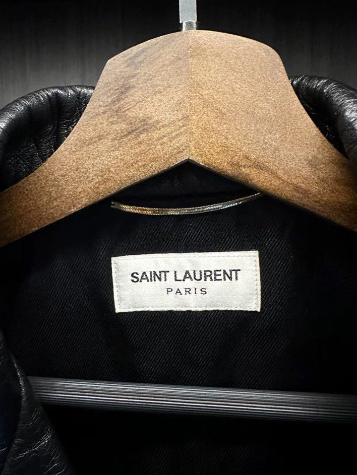 Saint Laurent Paris × Yves Saint Laurent Saint Laurent SLP Blood Tooth Skin jacket 2412-Nextarrow Size M / US 6-8 / IT 42-44 - 4 Thumbnail