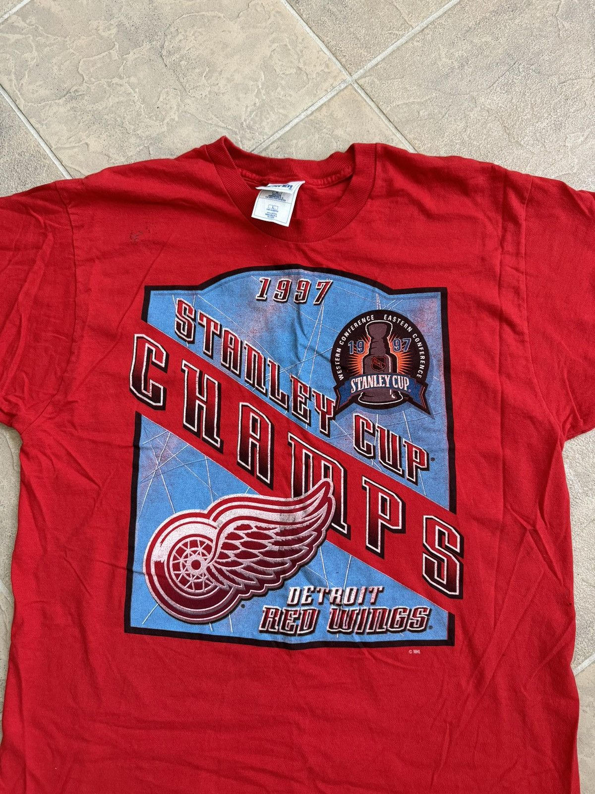Pro Player × Vintage Vintage 1997 Detroit Red Wings Stanley Cup Champion Tee Size US L / EU 52-54 / 3 - 2 Thumbnail