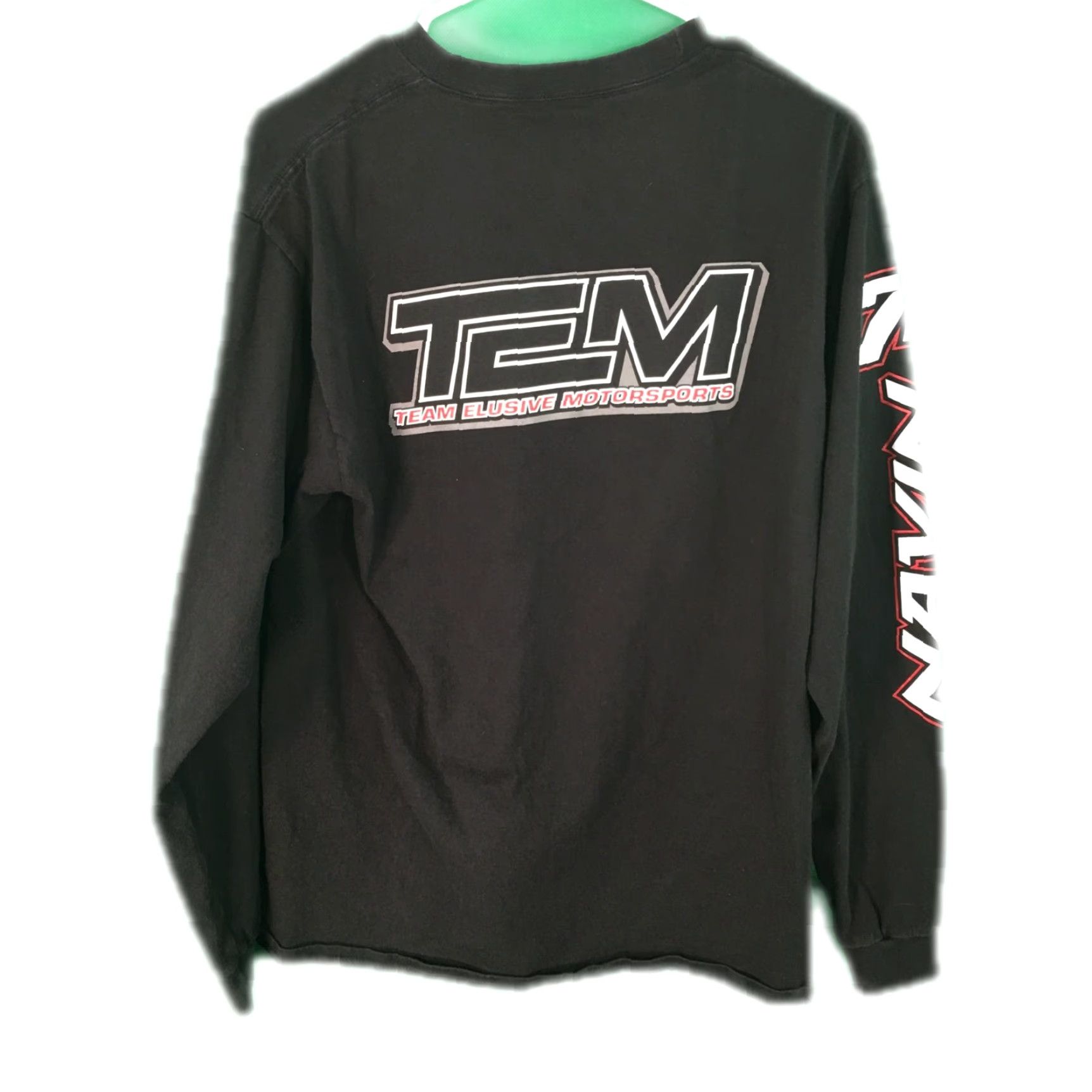 Vintage VINTAGE D-Man Racing Black Sweatshirt Pullover Adult Regular Size 38 Solid Graphic USA Mens Size US M / EU 48-50 / 2 - 2 Thumbnail