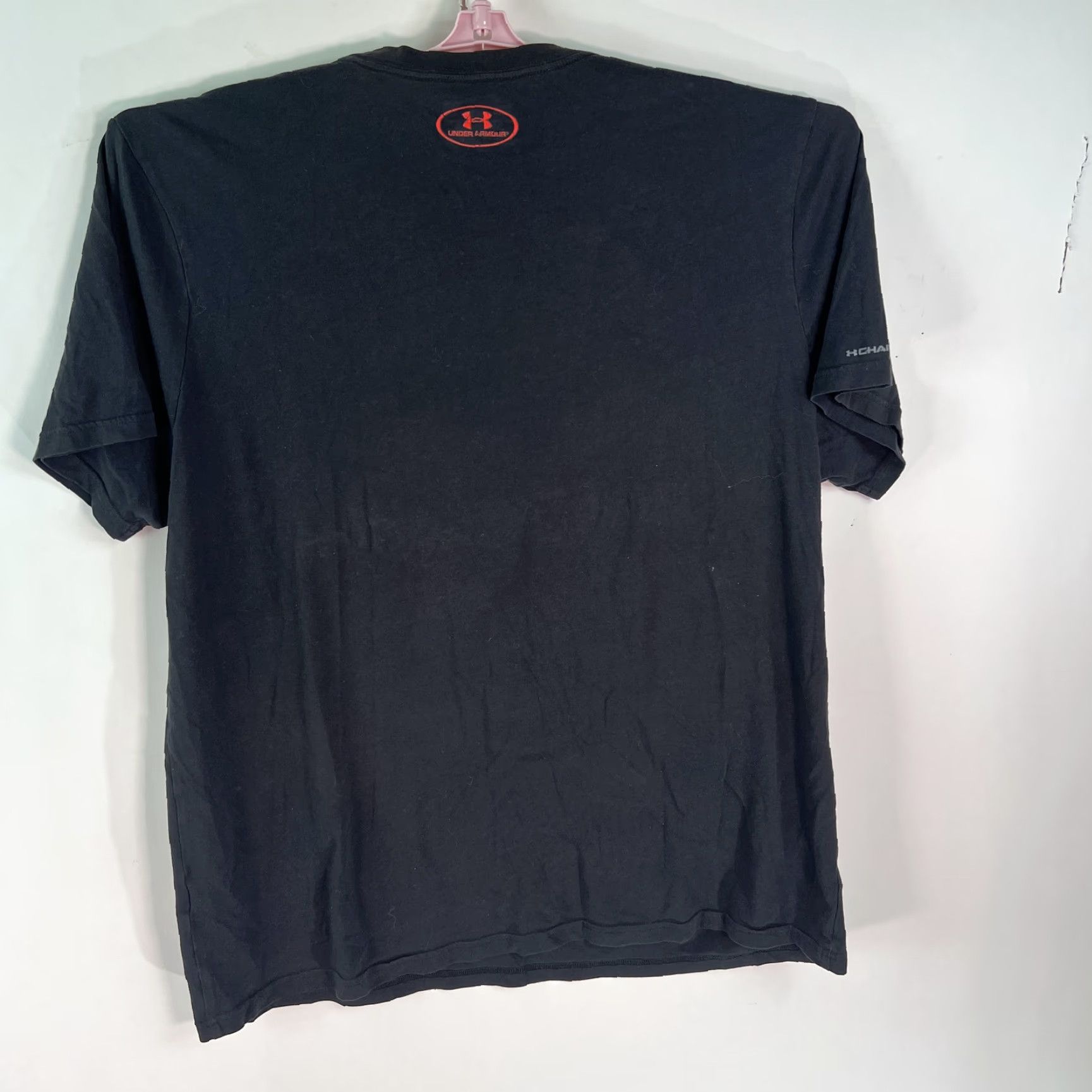Under Armour Under Armour HeatGear Mens T-Shirt Short Sleeve Crew Neck Graphic Black XL - Cotton Blend, Logo, All Season, Regular Fit, Mens Size US XL / EU 56 / 4 - 3 Thumbnail