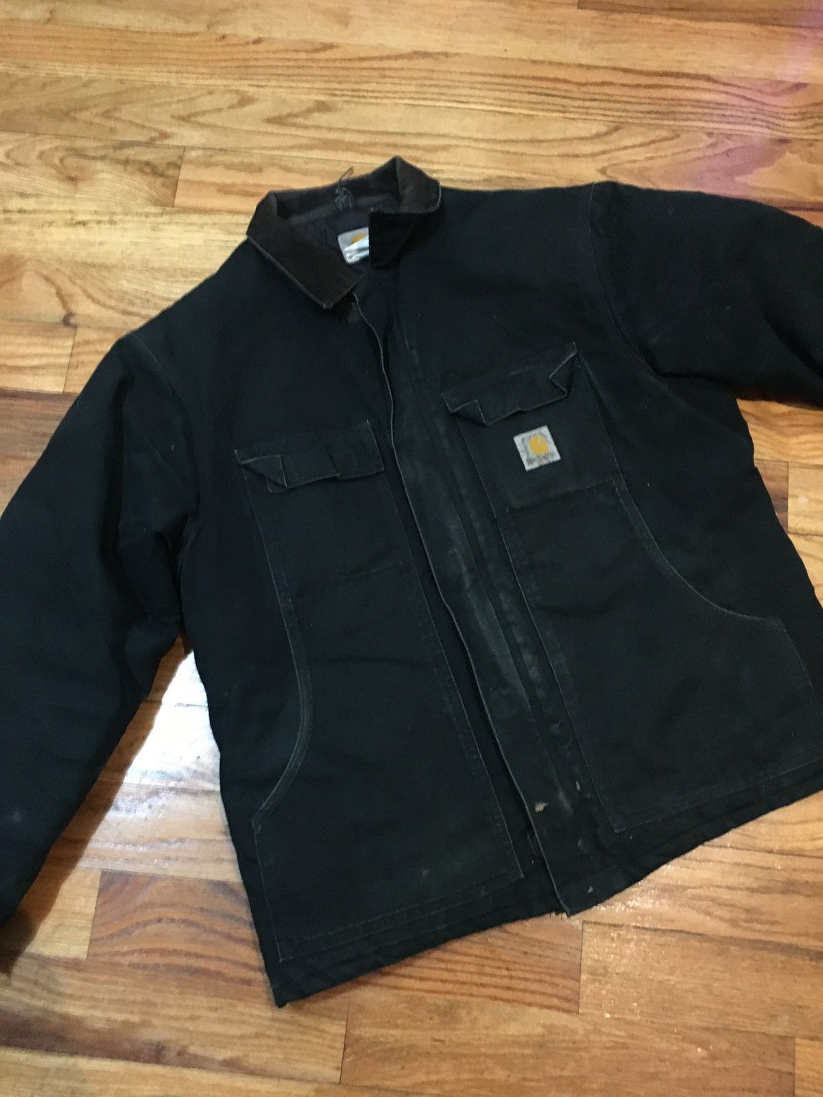 Carhartt × Vintage Black Carhartt Jacket Vintage Y2K Faded Black Size US XL / EU 56 / 4 - 7 Thumbnail