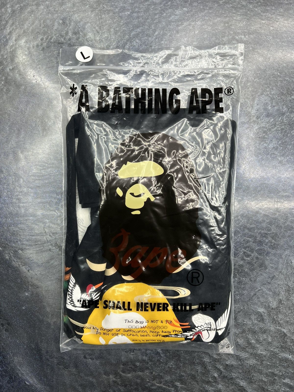 Bape Bape Japanese Crane T-Shirt Size US L / EU 52-54 / 3 - 6 Thumbnail