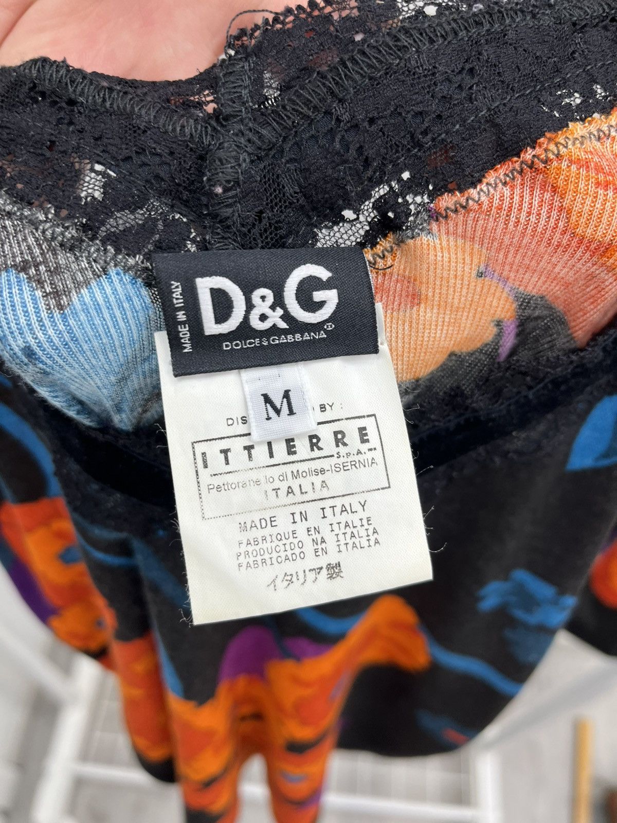 Dolce & Gabbana D&G Dolce & Gabbana Archive Floral Lace Trim Longsleeve Y2K Size M / US 6-8 / IT 42-44 - 5 Thumbnail