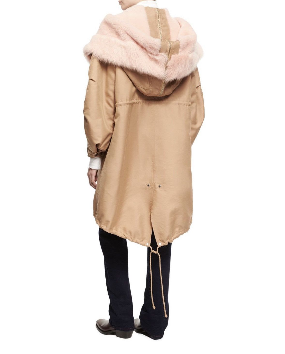 Calvin Klein 205W39NYC FW17 Calvin Klein 205W39NYC Pink Fur Orange Fishtail Parka Size US L / EU 52-54 / 3 - 2 Thumbnail
