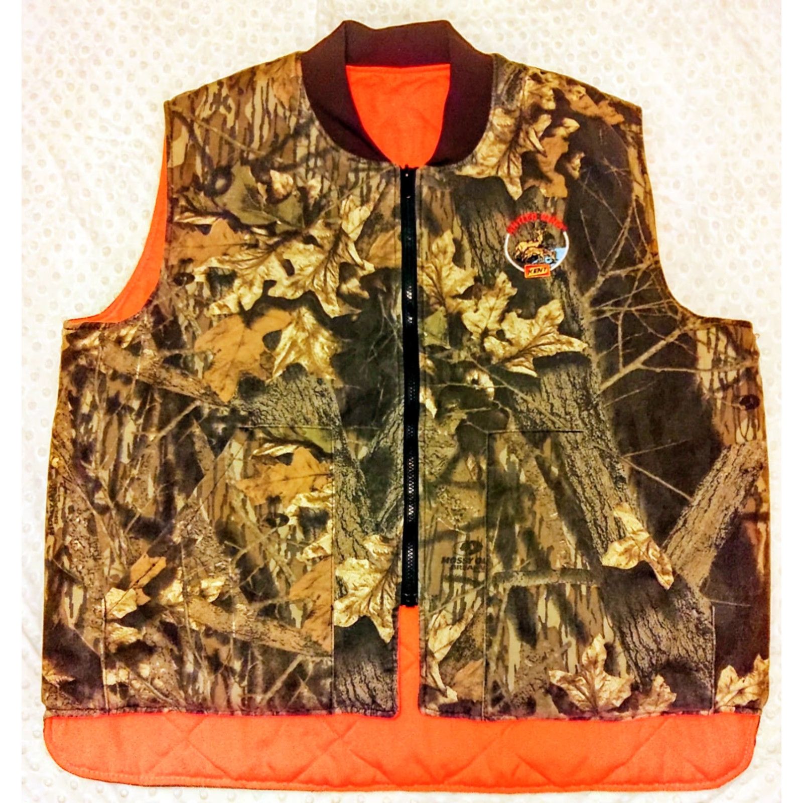 Vintage VINTAGE Kent Seed Clarkfield Outdoors Hunting Reversible Puffer Vest Camo Antler King XL Size US XL / EU 56 / 4 - 4 Thumbnail