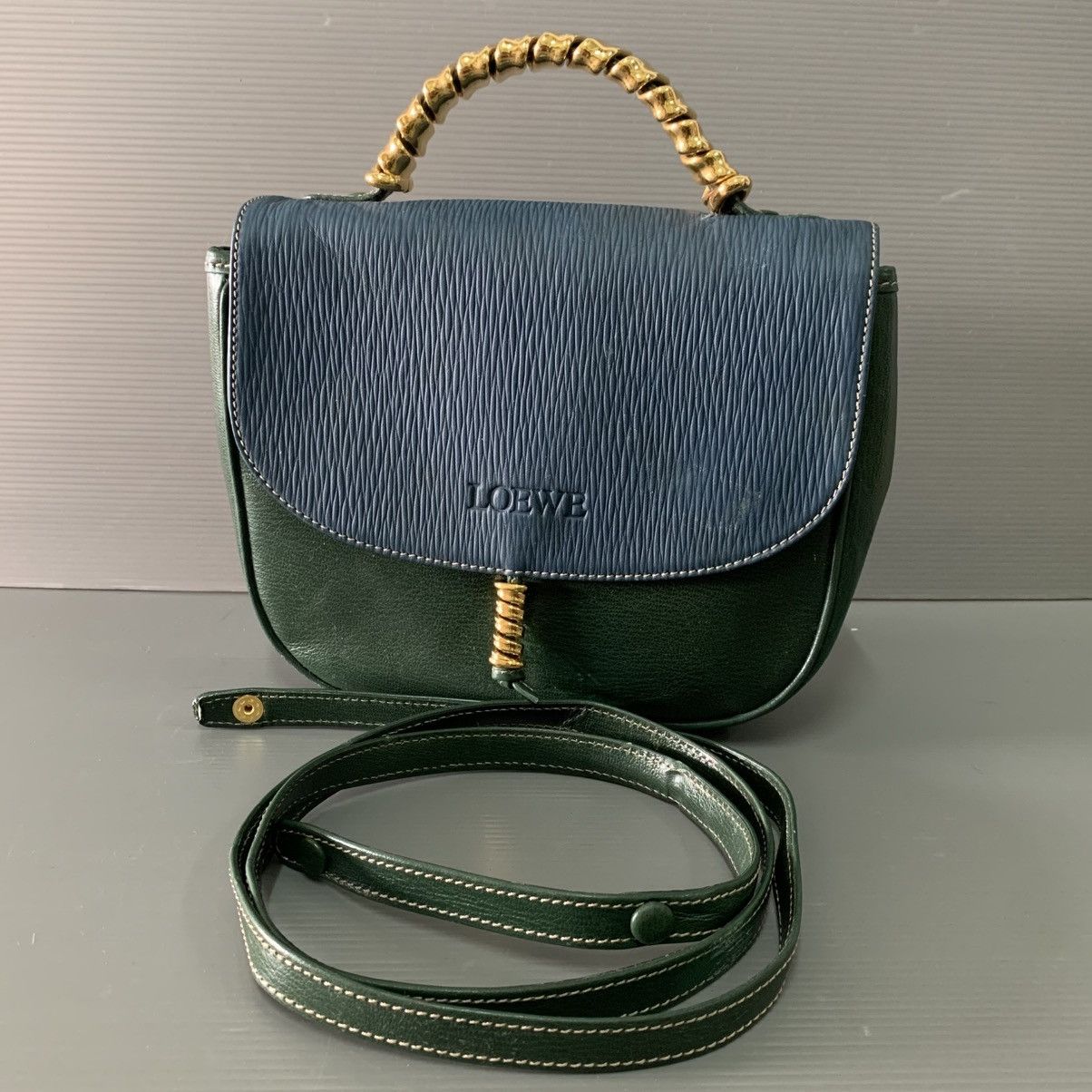 Loewe Loewe Leather Top Handle Sling Bag Size ONE SIZE - 1 Thumbnail