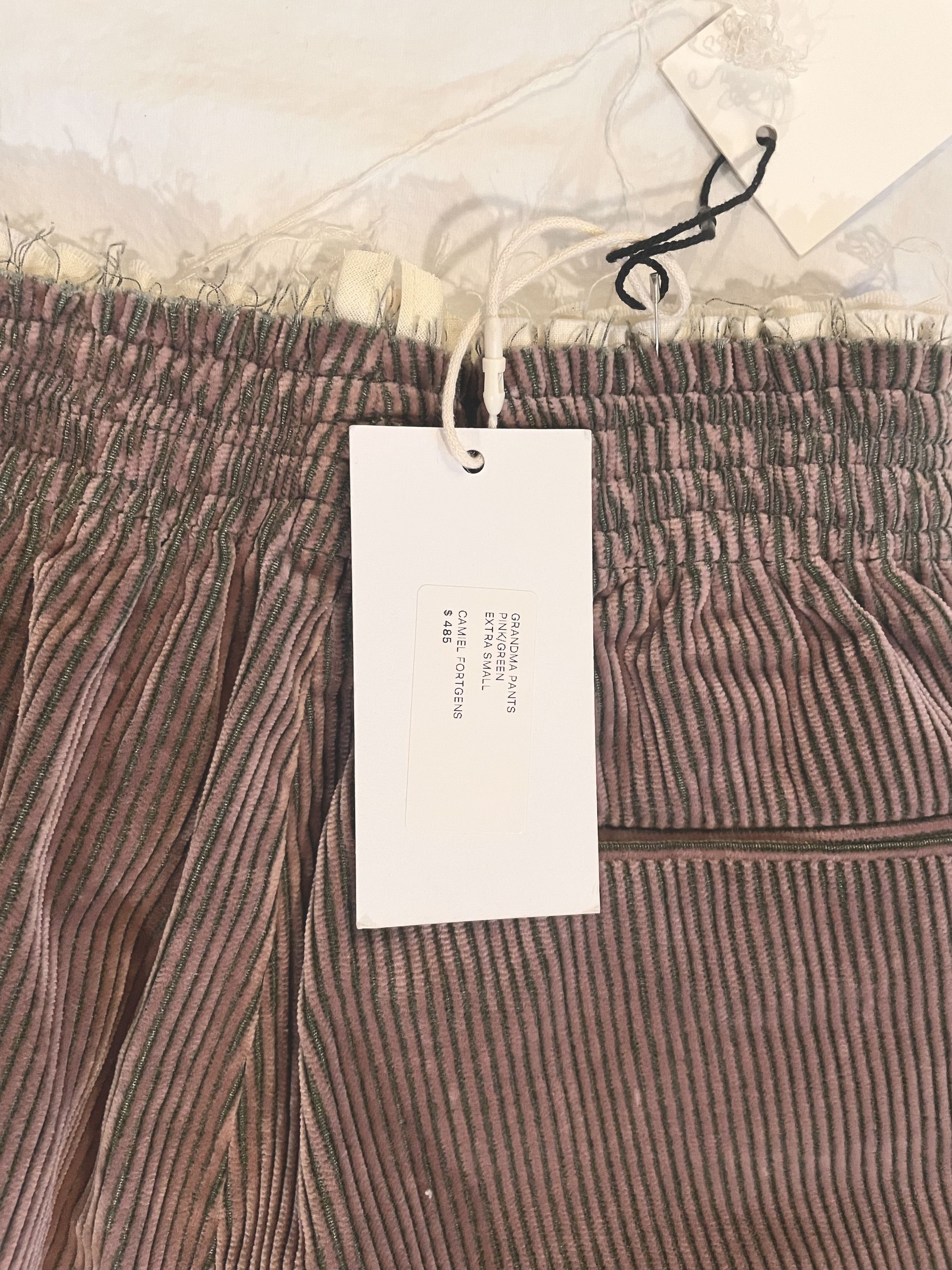 Camiel Fortgens Pink & Green Corduroy Grandma Pants Size 27" / US 4 / IT 40 - 5 Thumbnail