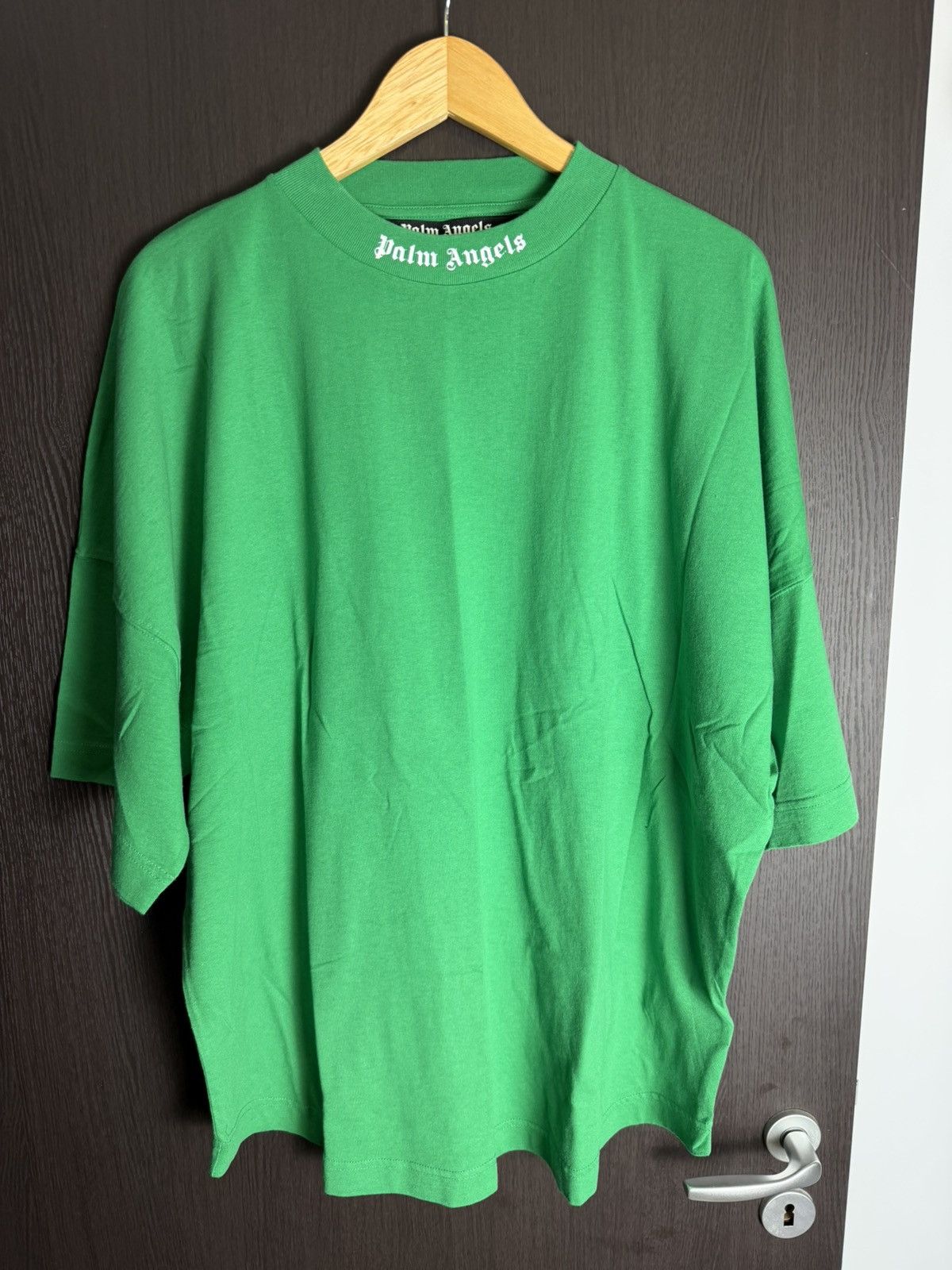 Palm Angels Palm Angels Forest Green Logo T-shirt *NEW* Size US XL / EU 56 / 4 - 2 Thumbnail