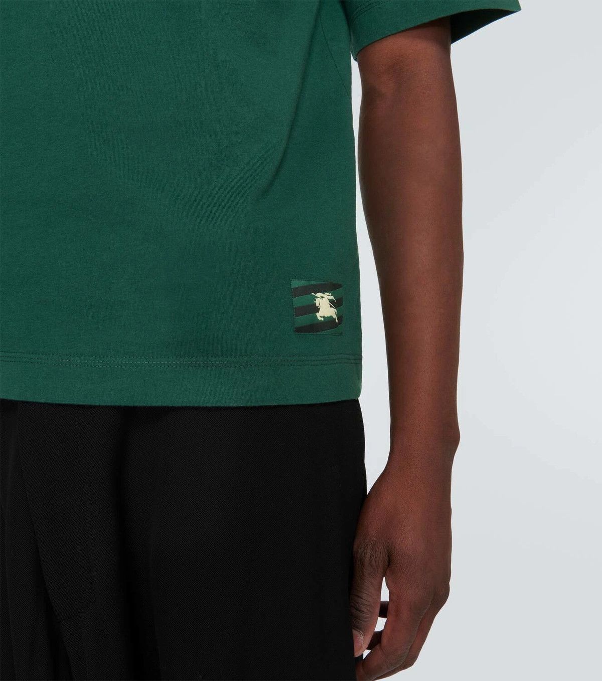 Burberry o1y0426 Crewneck T-Shirt in Dark Green Size US M / EU 48-50 / 2 - 2 Thumbnail