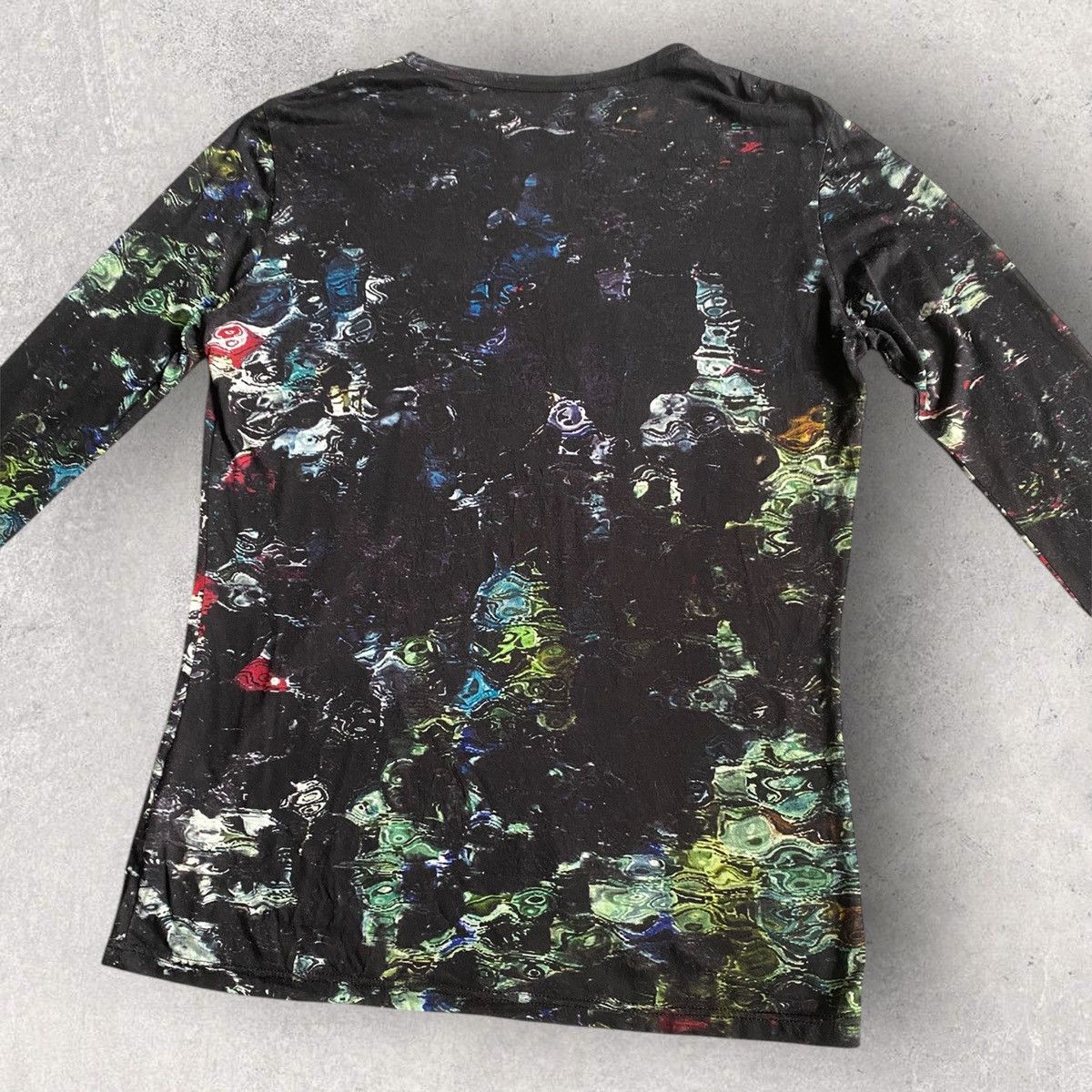 Yohji Yamamoto Noir AW20-21 Psychedelic Oversize L/S Size M / US 6-8 / IT 42-44 - 9 Thumbnail