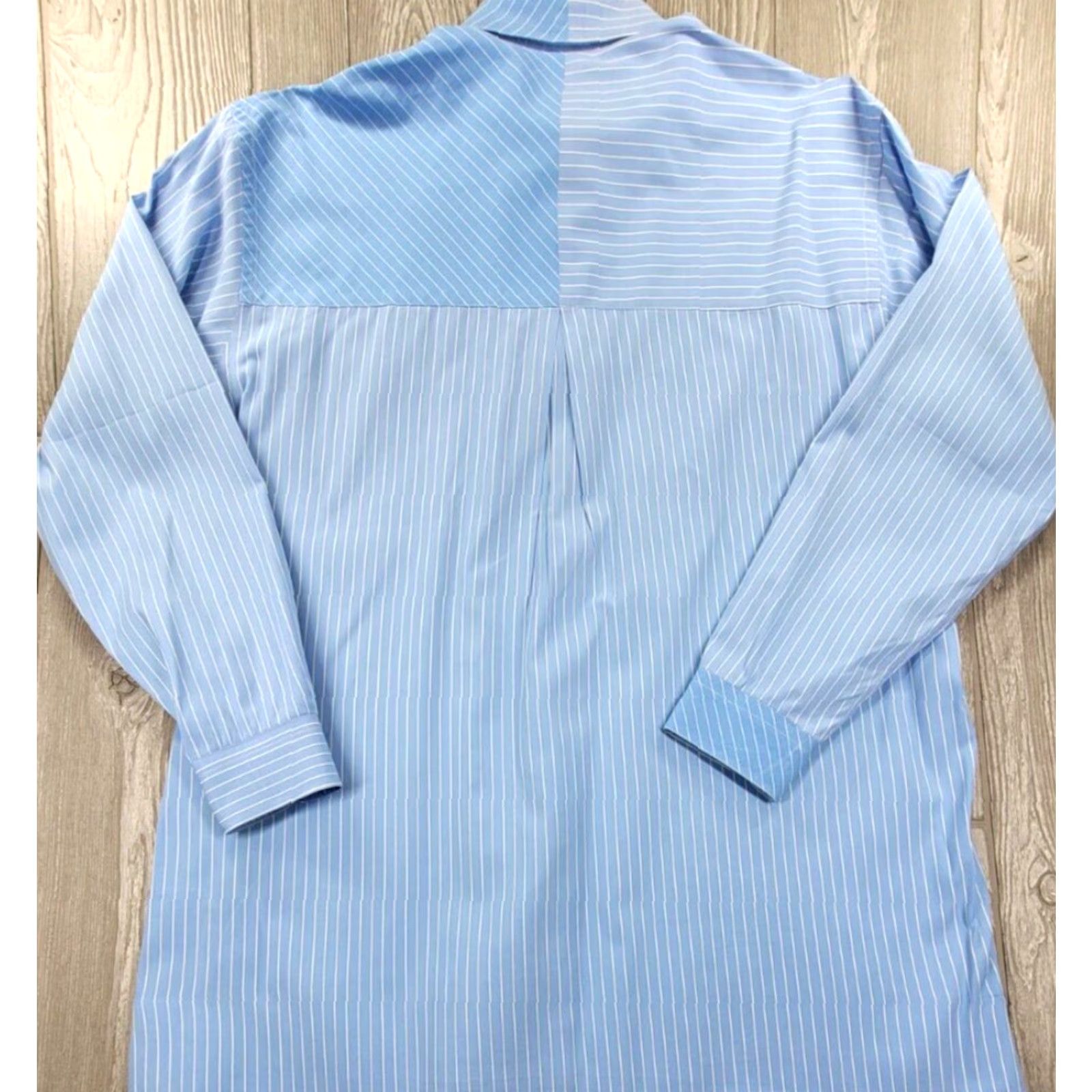 Vintage Acorn Shirt L Blue White Striped Button-Up Long Sleeve Italy Sz L Size US L / EU 52-54 / 3 - 5 Thumbnail