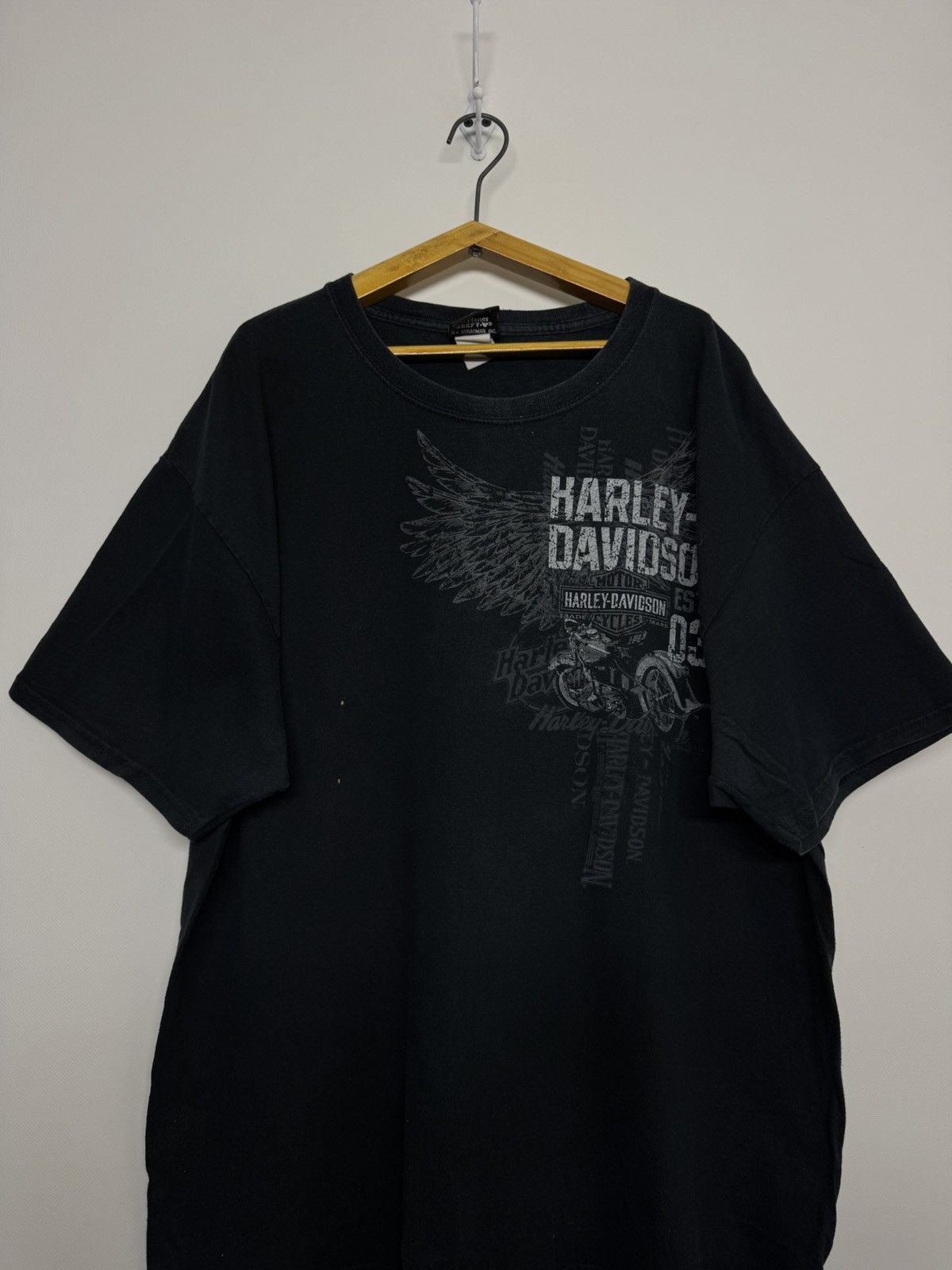 Harley Davidson Vintage HARLEY DAVIDSON Las Vegas Nevada Skull T-Shirt Size US XL / EU 56 / 4 - 5 Thumbnail