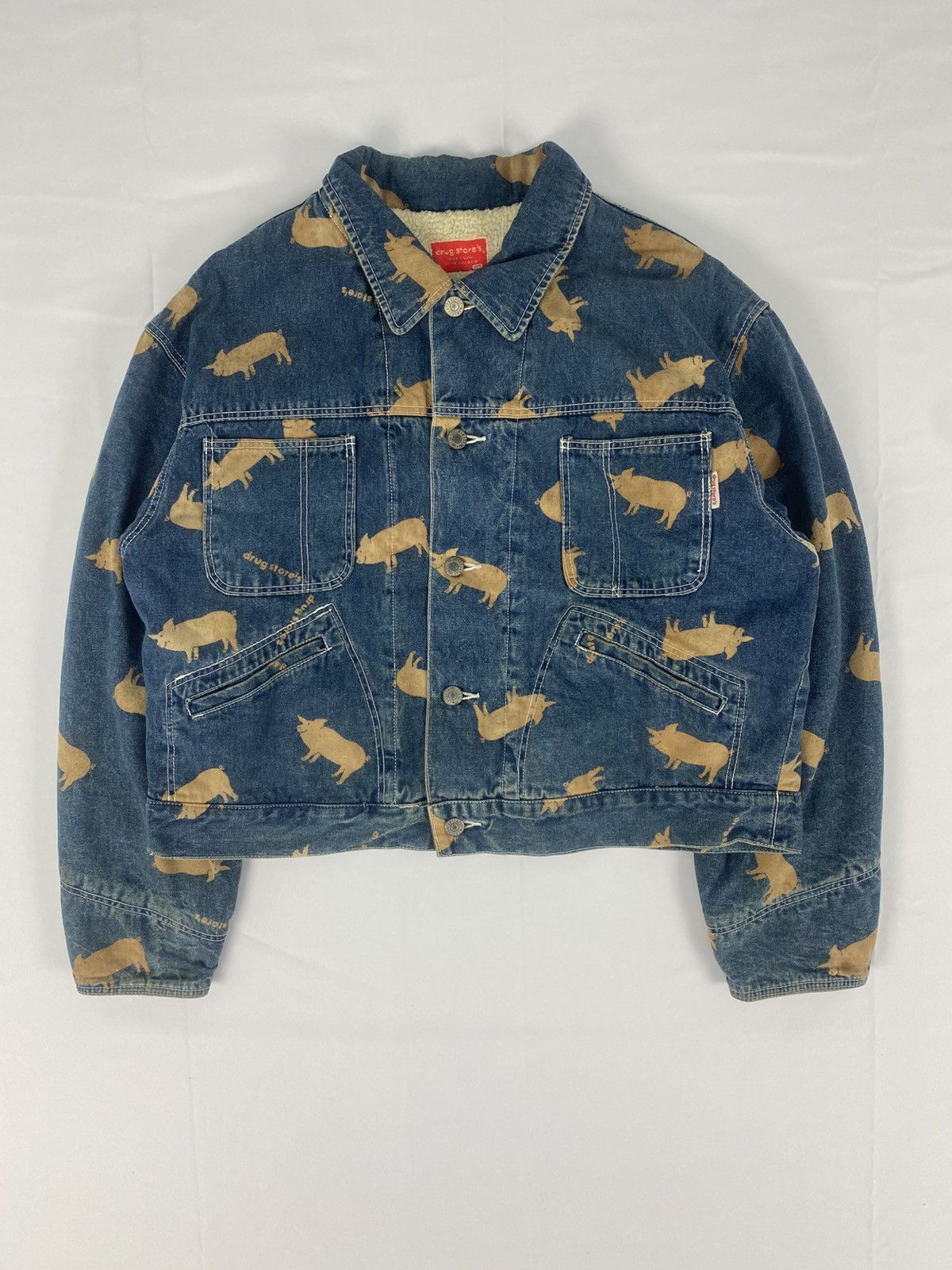 Japanese Brand Drug’s Store Japan denim sherpa Size US S / EU 44-46 / 1 - 1 Thumbnail