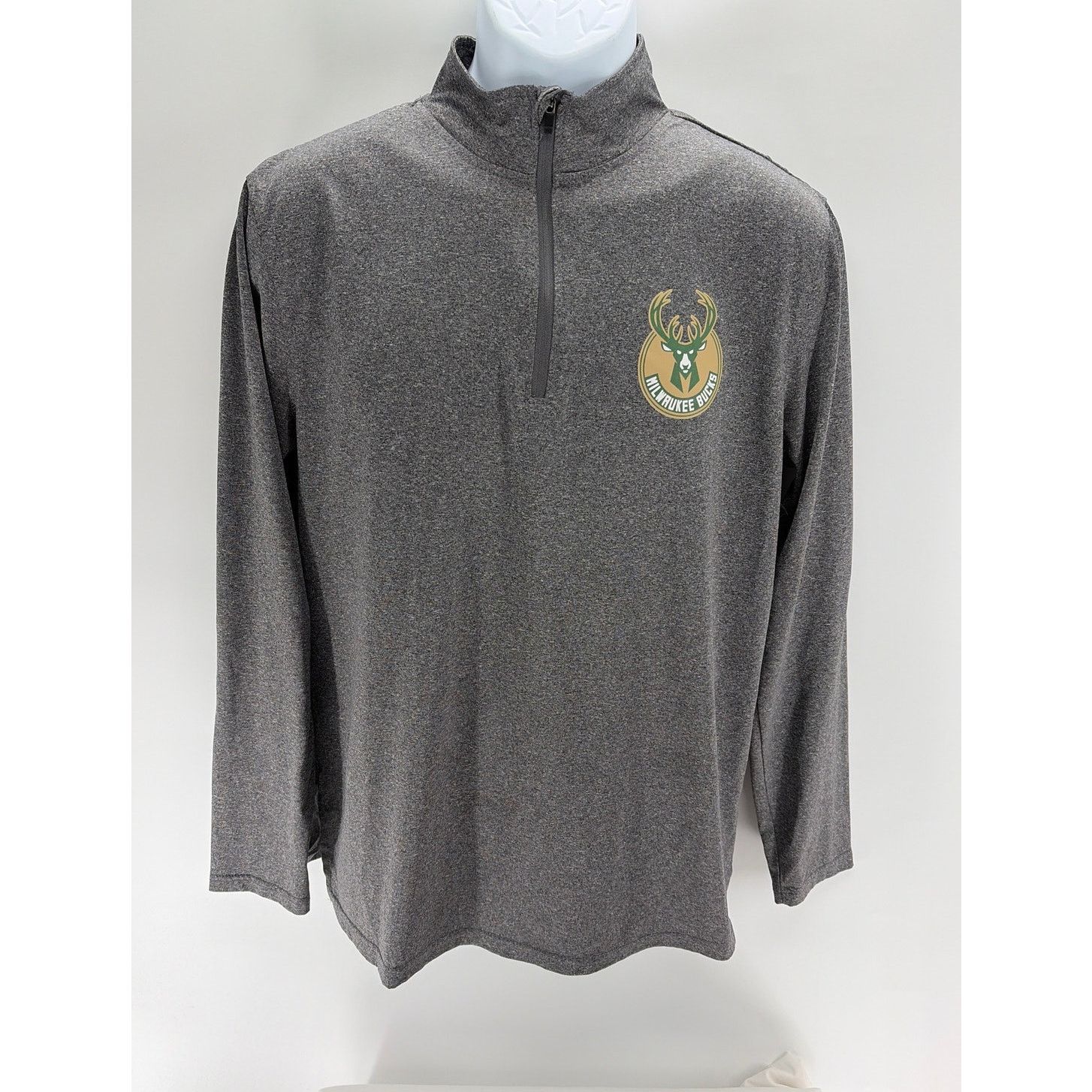 NBA NBA Milwaukee Bucks Men's small 1/4 zip light jacket Size US S / EU 44-46 / 1 - 1 Thumbnail