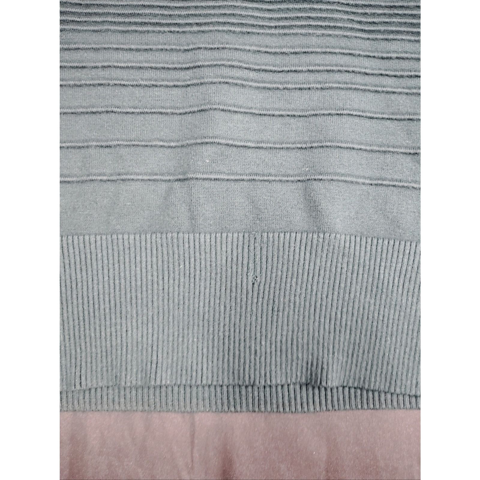 Pink Pink Rose Teal Wrap-Style Knit Top with black Panels Size M / US 6-8 / IT 42-44 - 3 Thumbnail