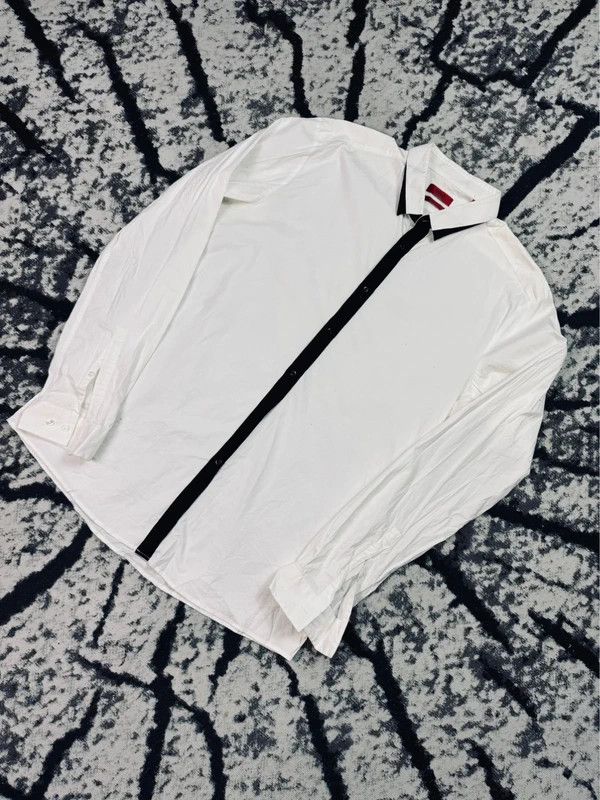 Hugo Boss Elegant Hugo Boss shirt white black XXL slim Size US XXL / EU 58 / 5 - 2 Thumbnail