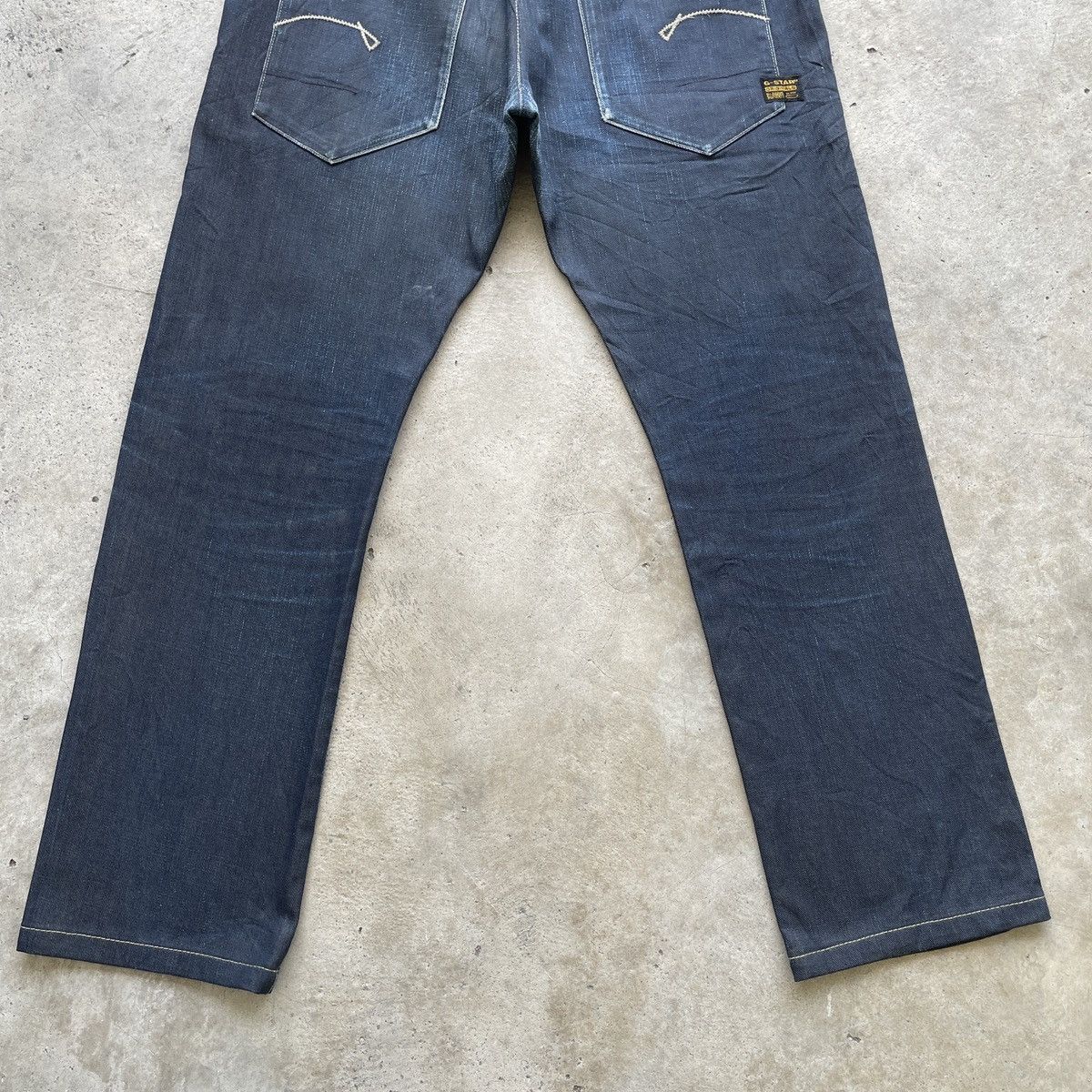G-Star Vintage G-Star Raw 3301 Dark Blue Jeans Denim Pants W37 Size US 37 - 13 Thumbnail