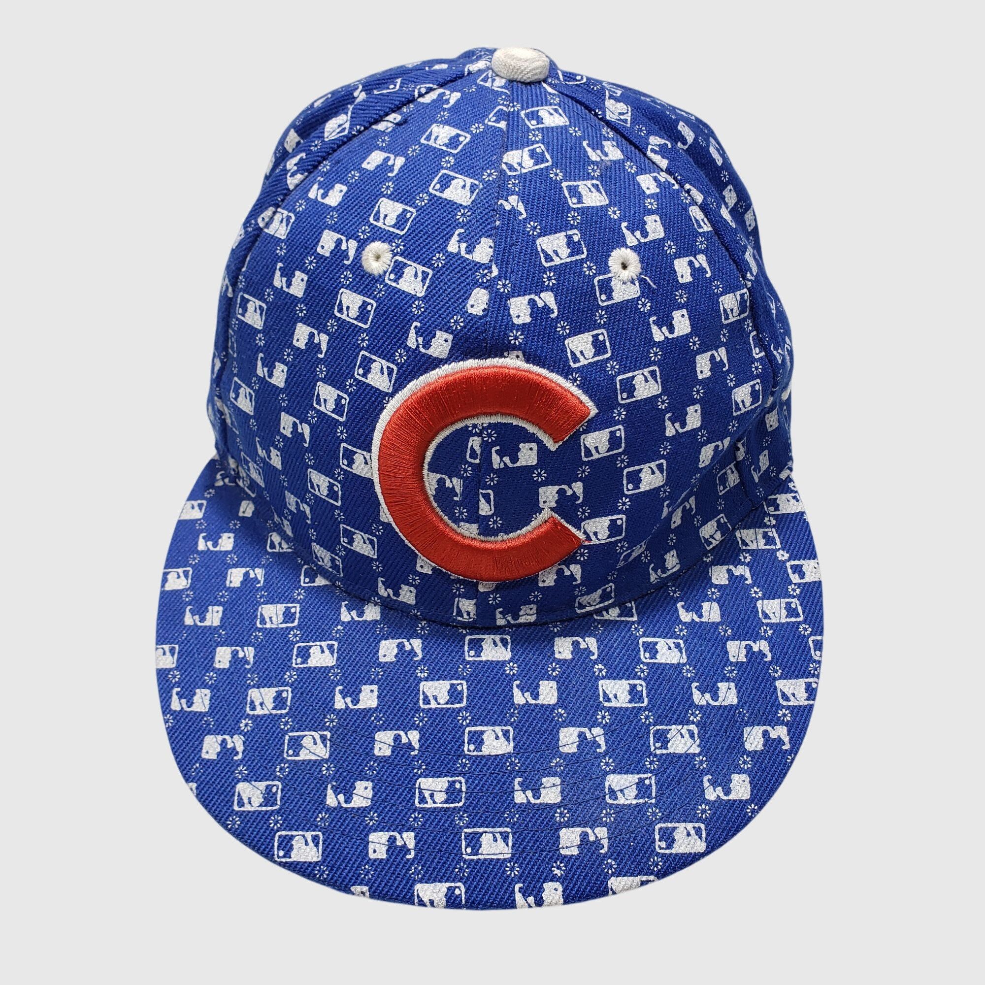 New Era Vintage New Era 59FIFTY Chicago Cubs MLB All Over Logo 7 1/4 Size ONE SIZE - 1 Thumbnail