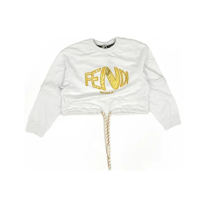 Fendi Fendi FW21 Cropped Sweatshirt with Removable Sleeves -2508 Size XS / US 0-2 / IT 36-38 - 2 Thumbnail