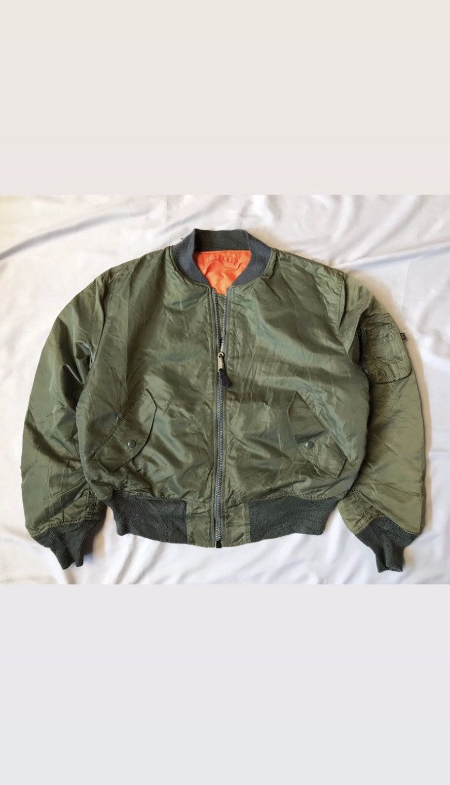 Alpha Industries × Vintage VINTAGE 70s RIOT ALPHA BOMBER JACKET Size US L / EU 52-54 / 3 - 1 Thumbnail