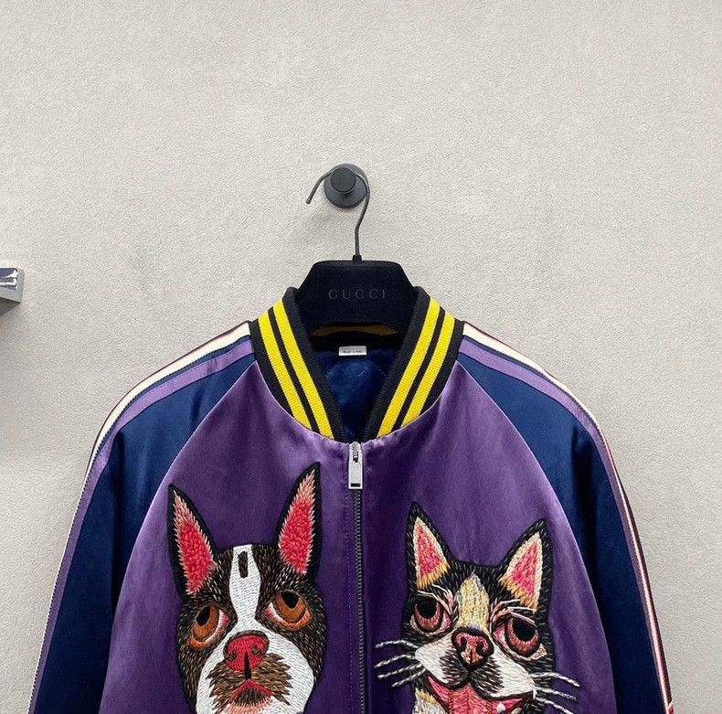 Gucci Gucci Embroidered purple stitching jacket 2501-Nextarrow Size US M / EU 48-50 / 2 - 4 Thumbnail