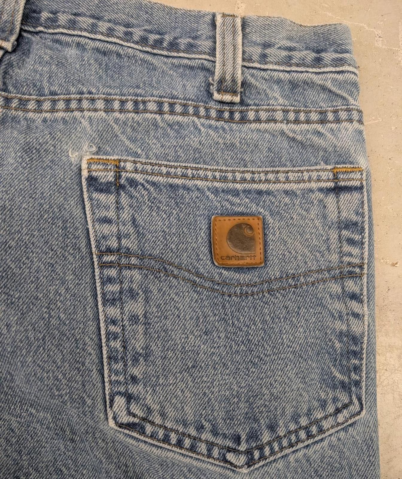 Carhartt Y2K Carhartt Light-Blue Denim Jeans Size US 33 - 3 Thumbnail
