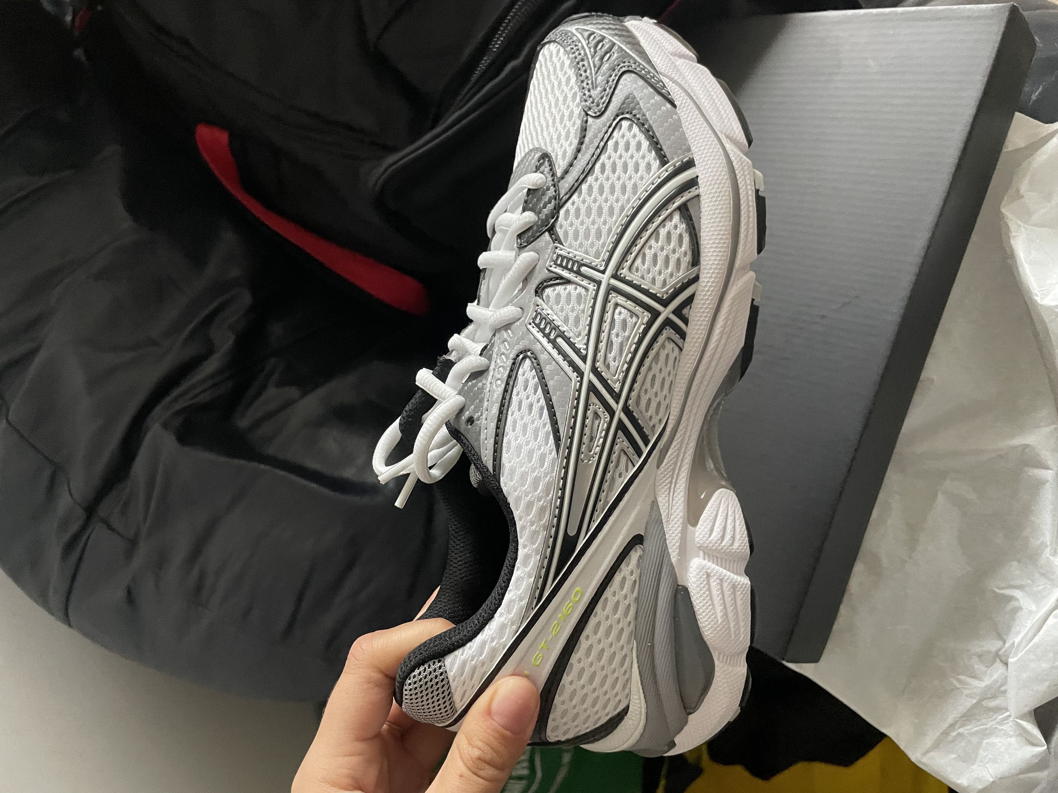 Asics × JJJJound JJJJound x GT 2160 'White Black' Size US 6 / EU 39 - 1 Thumbnail