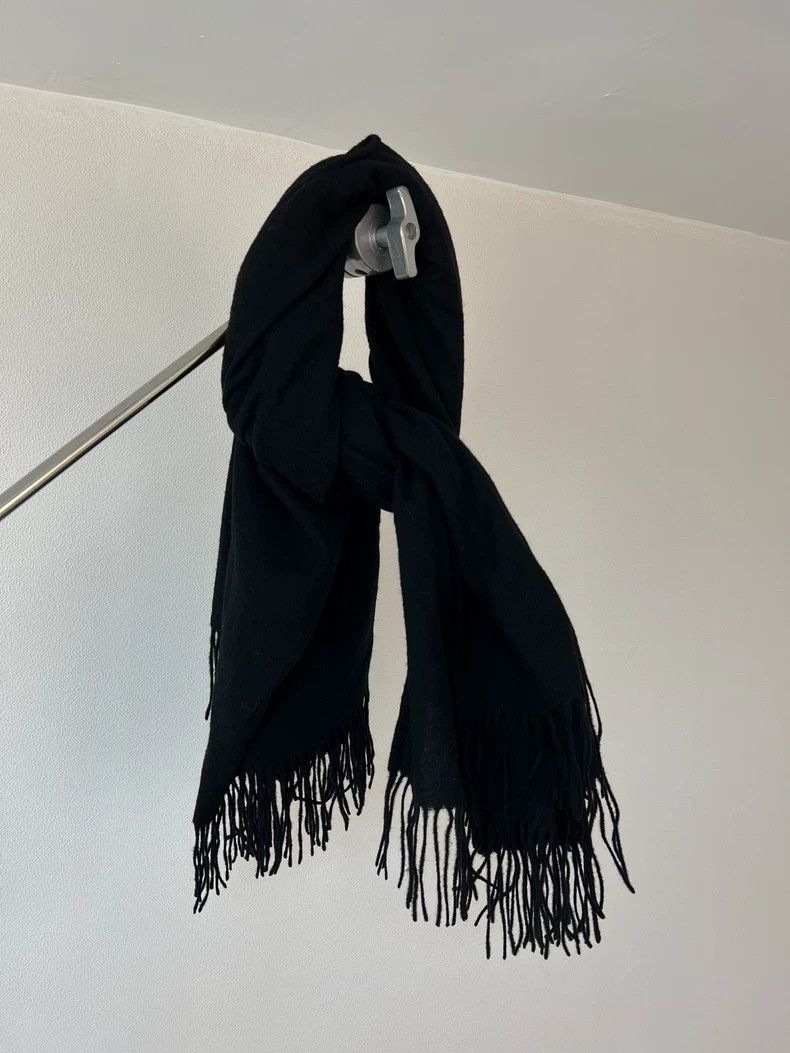 Yohji Yamamoto yohji yamamoto 24aw wool dual purpose scarf 2506-Nextarrow Size ONE SIZE - 2 Thumbnail