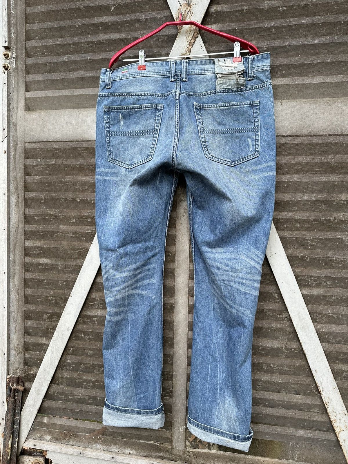 Adidas × Diesel **rare**DIESEL X ADIDAS 3 Striped Lined Denim Size US 36 / EU 52 - 2 Thumbnail