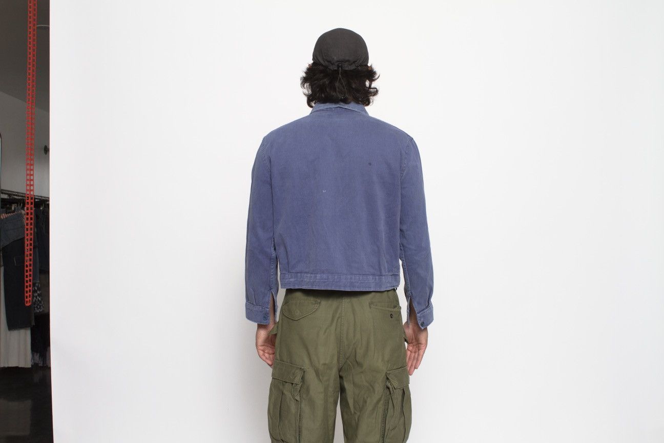 Vintage BLUE HEAVYWEIGHT COTTON ITALIAN WORKWEAR JACKET WITH PATCH Size US S / EU 44-46 / 1 - 5 Thumbnail