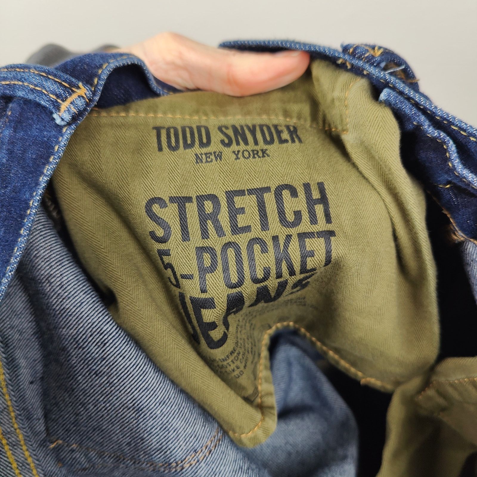Todd Snyder Todd Snyder Slim Fit Jeans Mens 31x32 Dark Wash Slim Fit Size US 31 - 8 Thumbnail