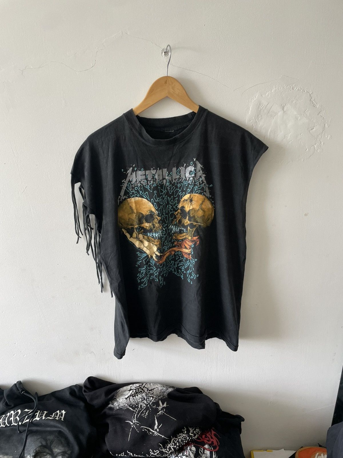 Band Tees × Metallica × Vintage 🔥Ultra Rare🔥Vintage 1991 Metallica Tee shirt double print Size US XL / EU 56 / 4 - 4 Thumbnail